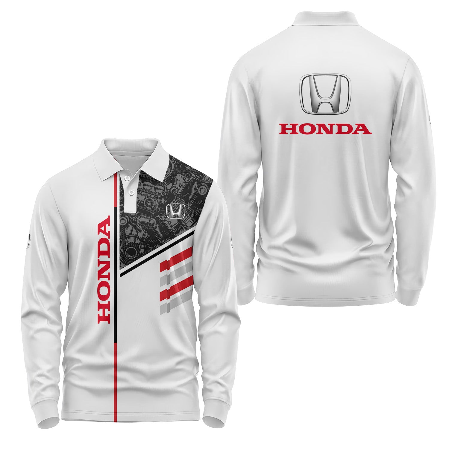 Honda Long Sleeve Polo USPL1091