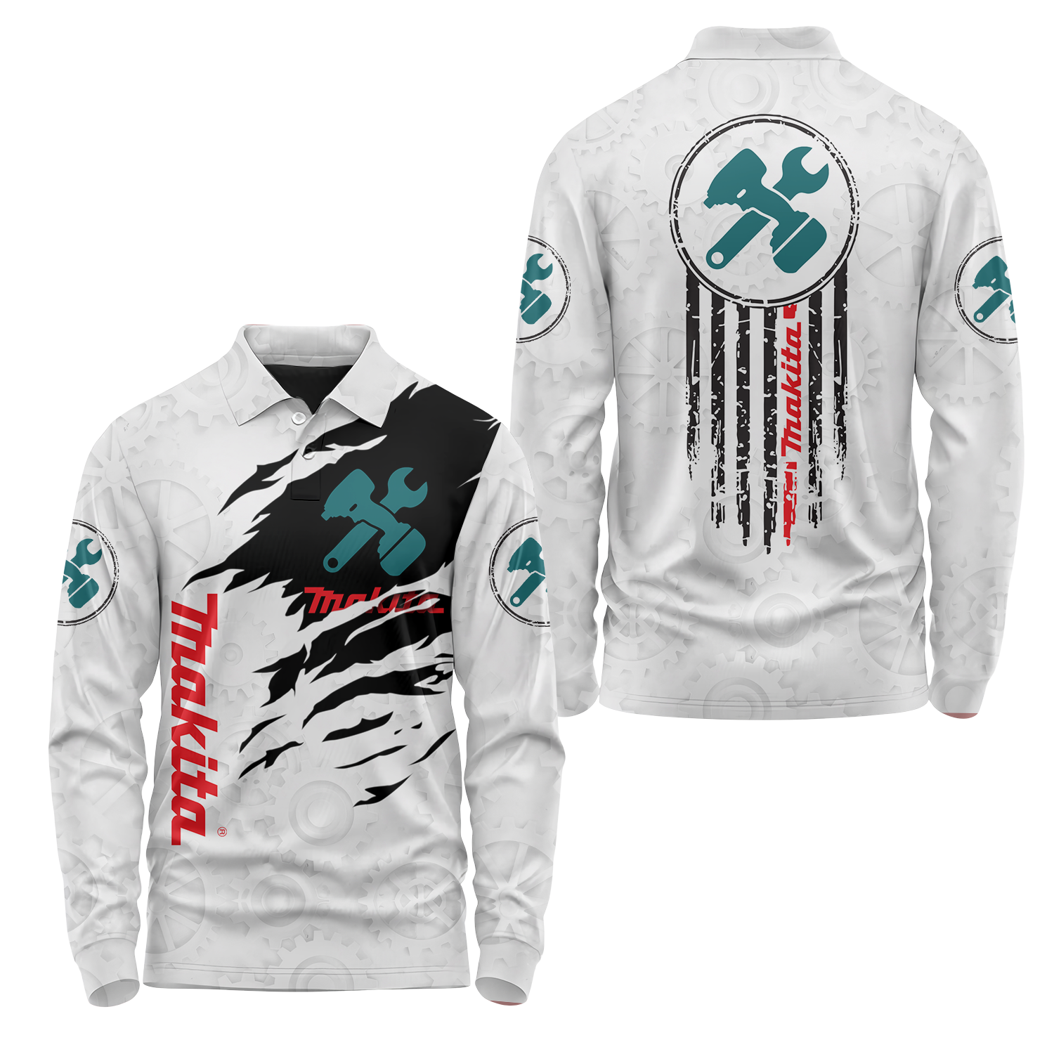 Makita Long Sleeve Polo USPL1391