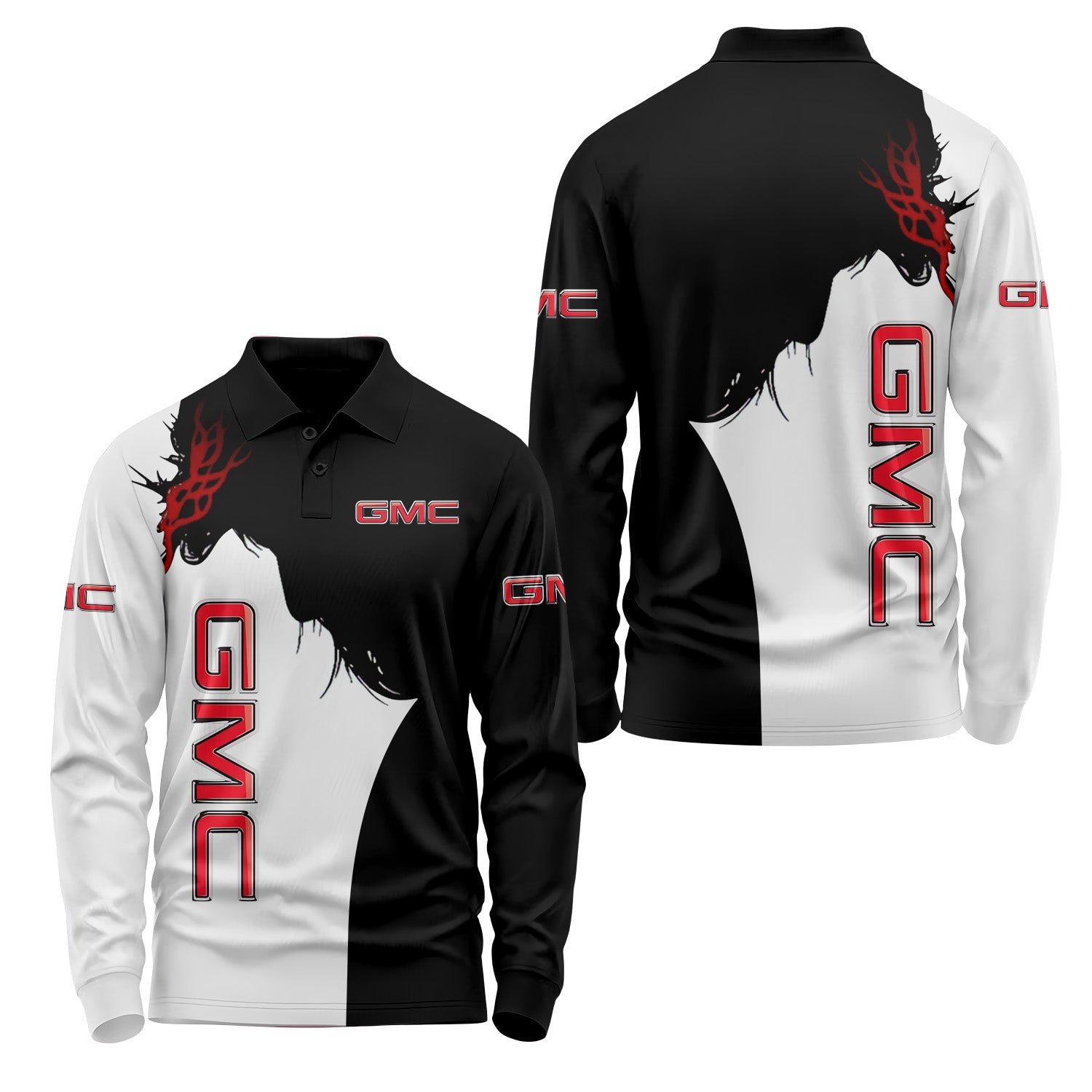 GMC Long Sleeve Polo USPL1523