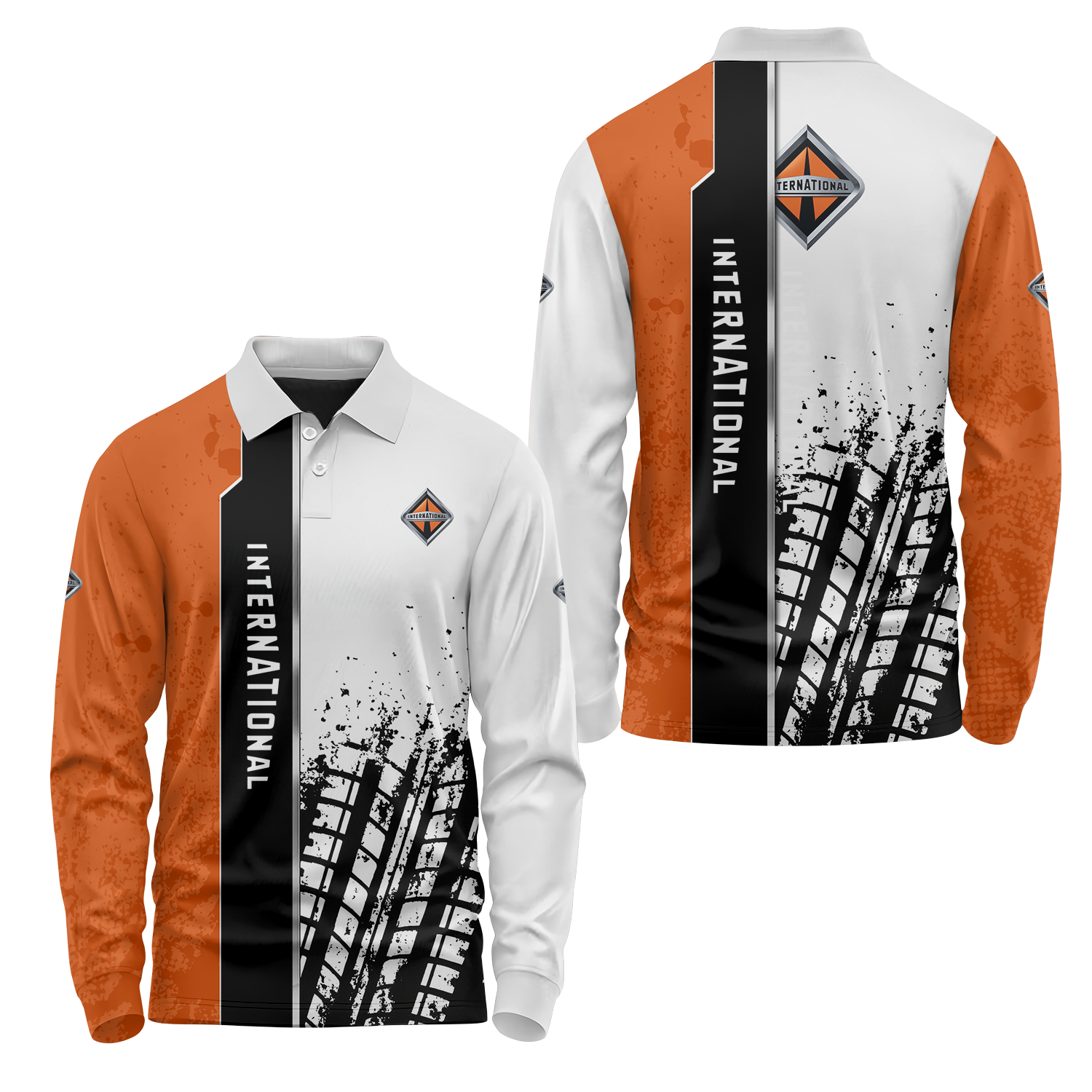 International Trucks Long Sleeve Polo USPL1880