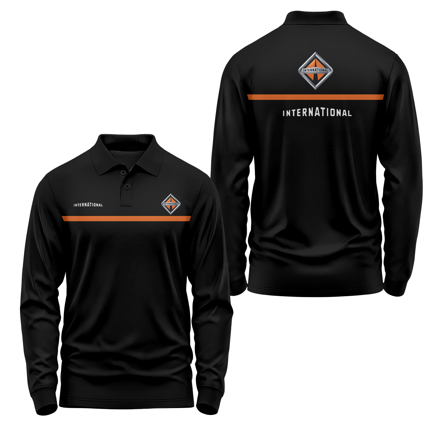 International Trucks Long Sleeve Polo USPL1879