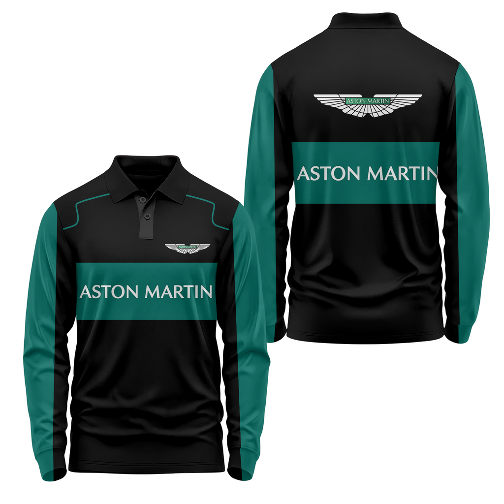 Aston Martin Long Sleeve Polo USPL304