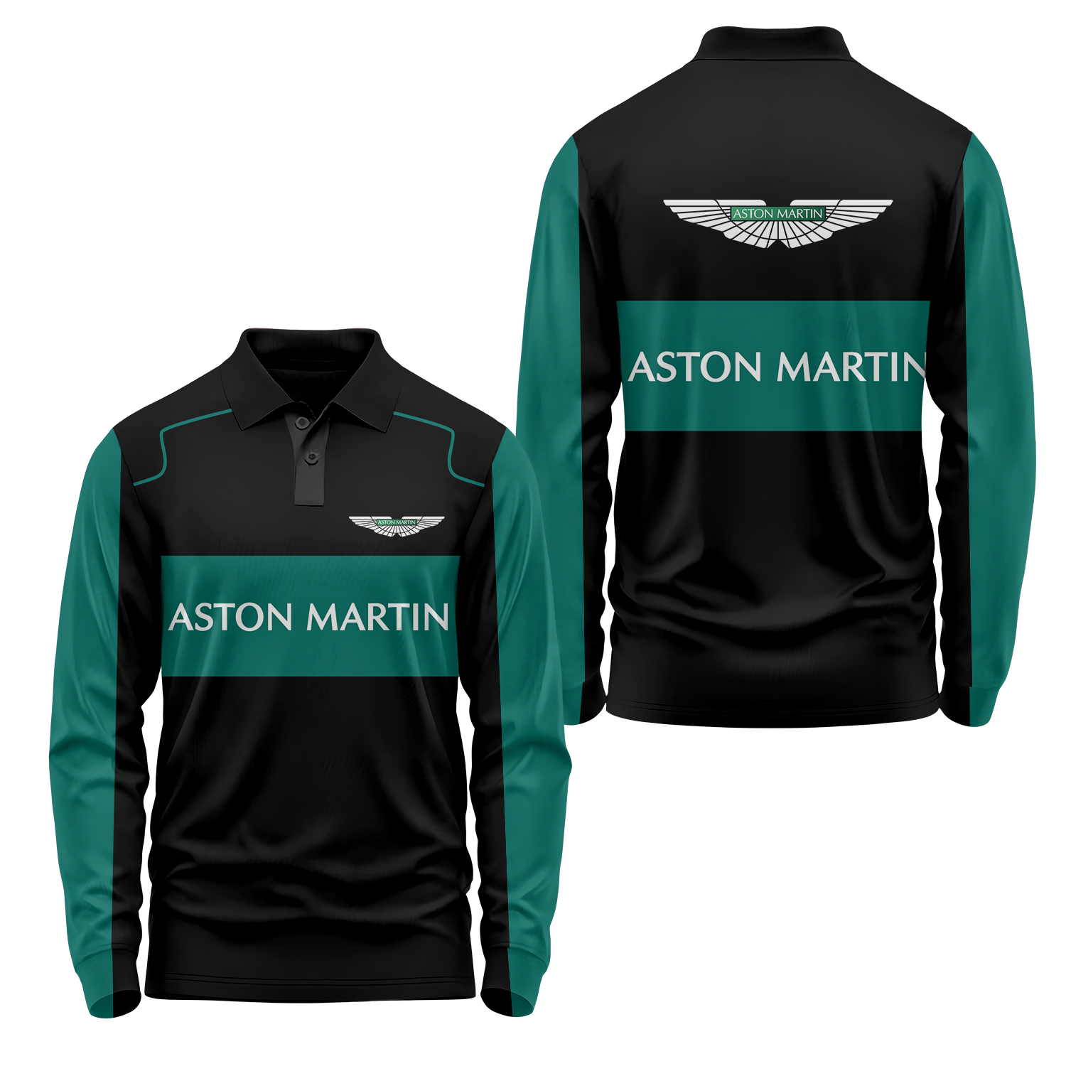 Aston Martin Long Sleeve Polo USPL304