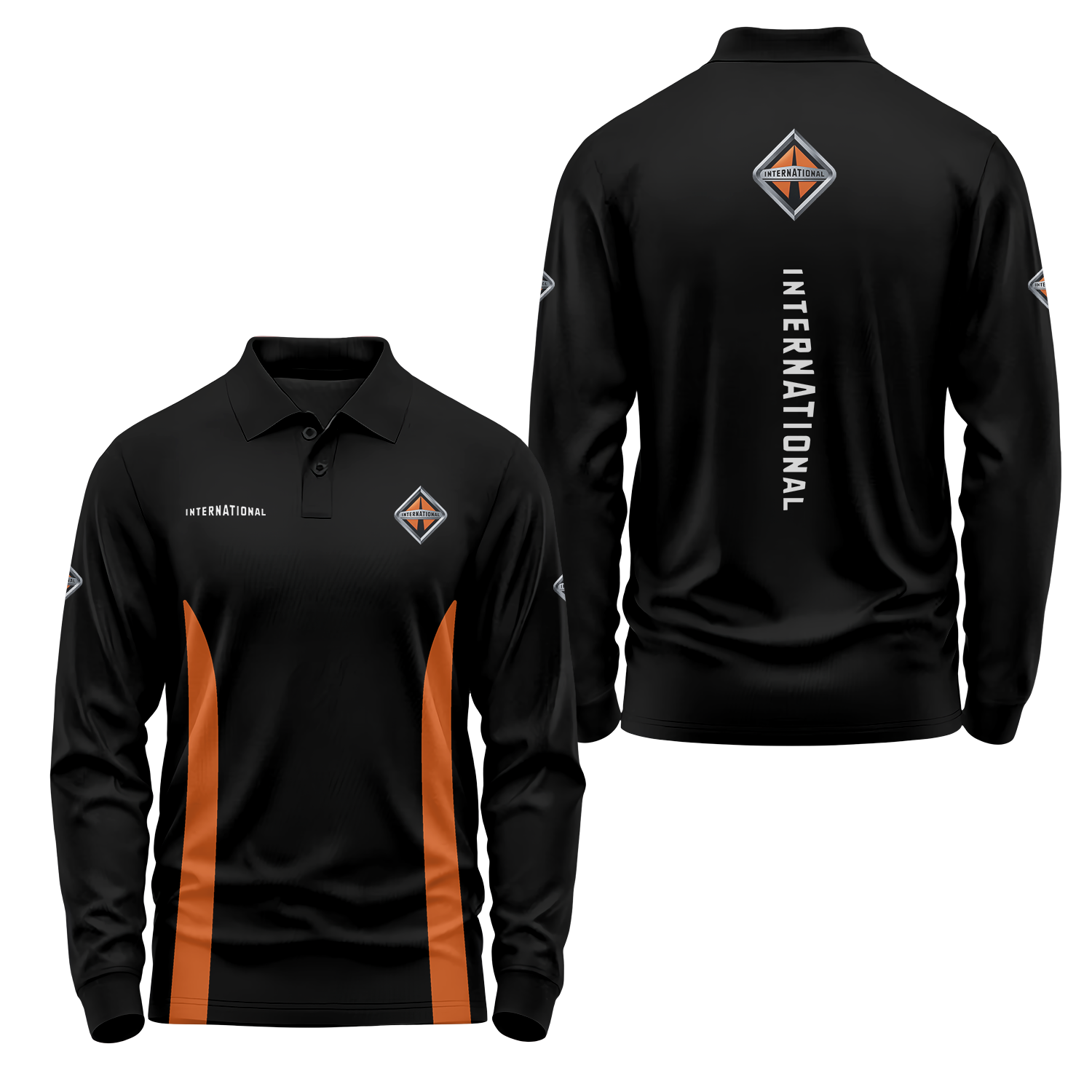 International Trucks Long Sleeve Polo USPL1878