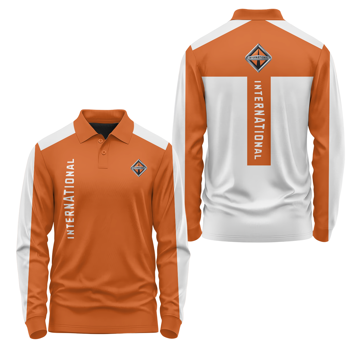 International Trucks Long Sleeve Polo USPL1877