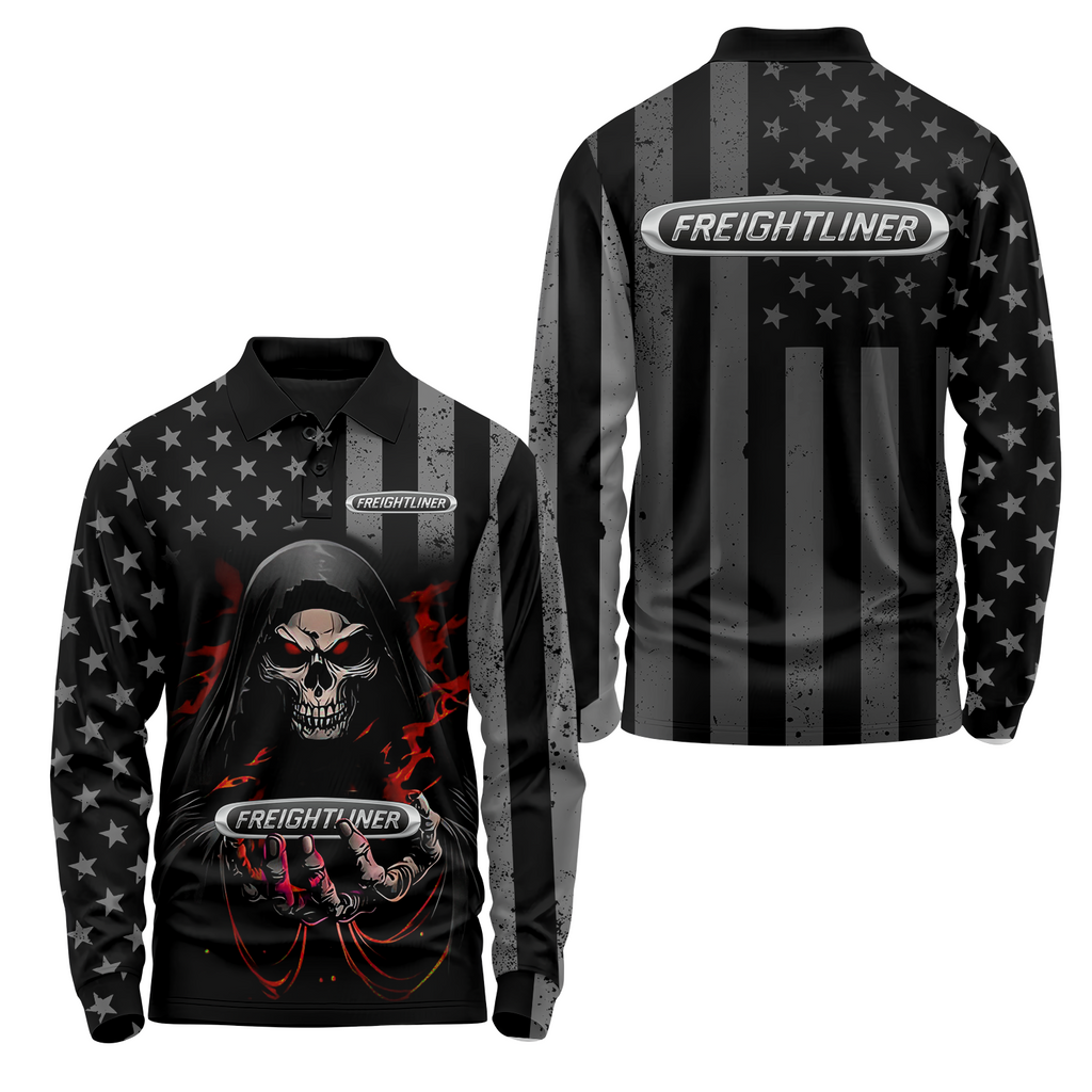 Freightliner Long Sleeve Polo USPL1690