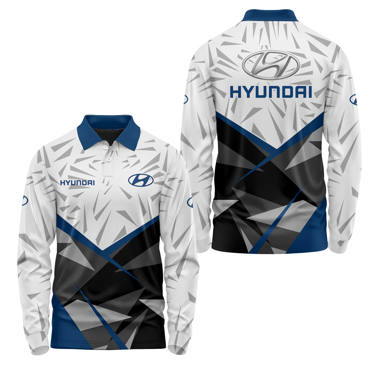 Hyundai Long Sleeve Polo USPL1209