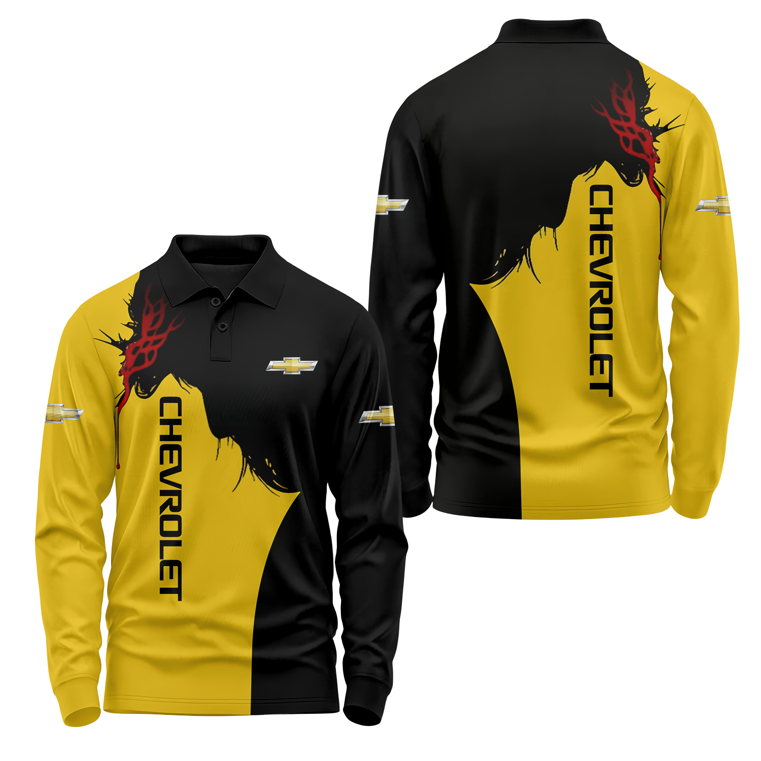 Chevrolet Long Sleeve Polo USPL1009