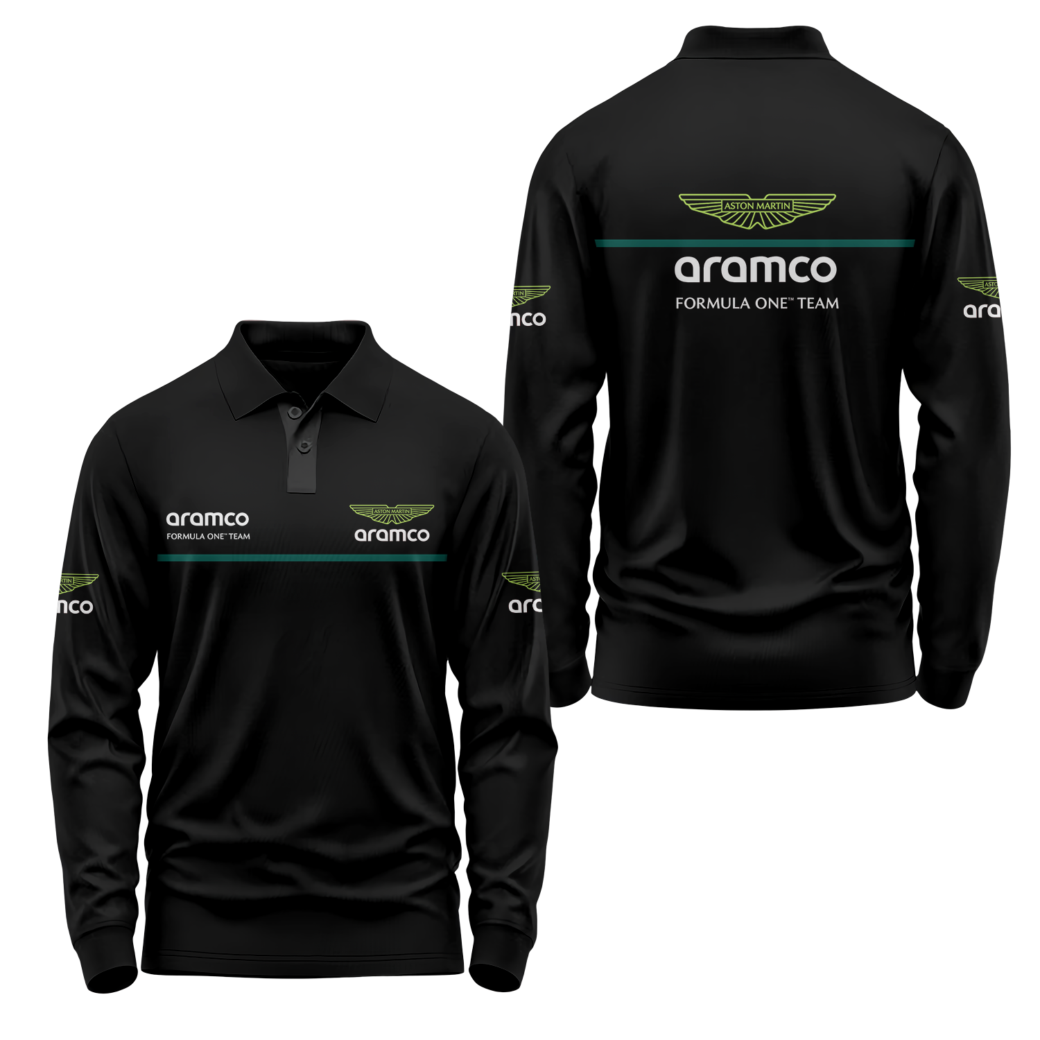 Aston Martin Long Sleeve Polo USPL309