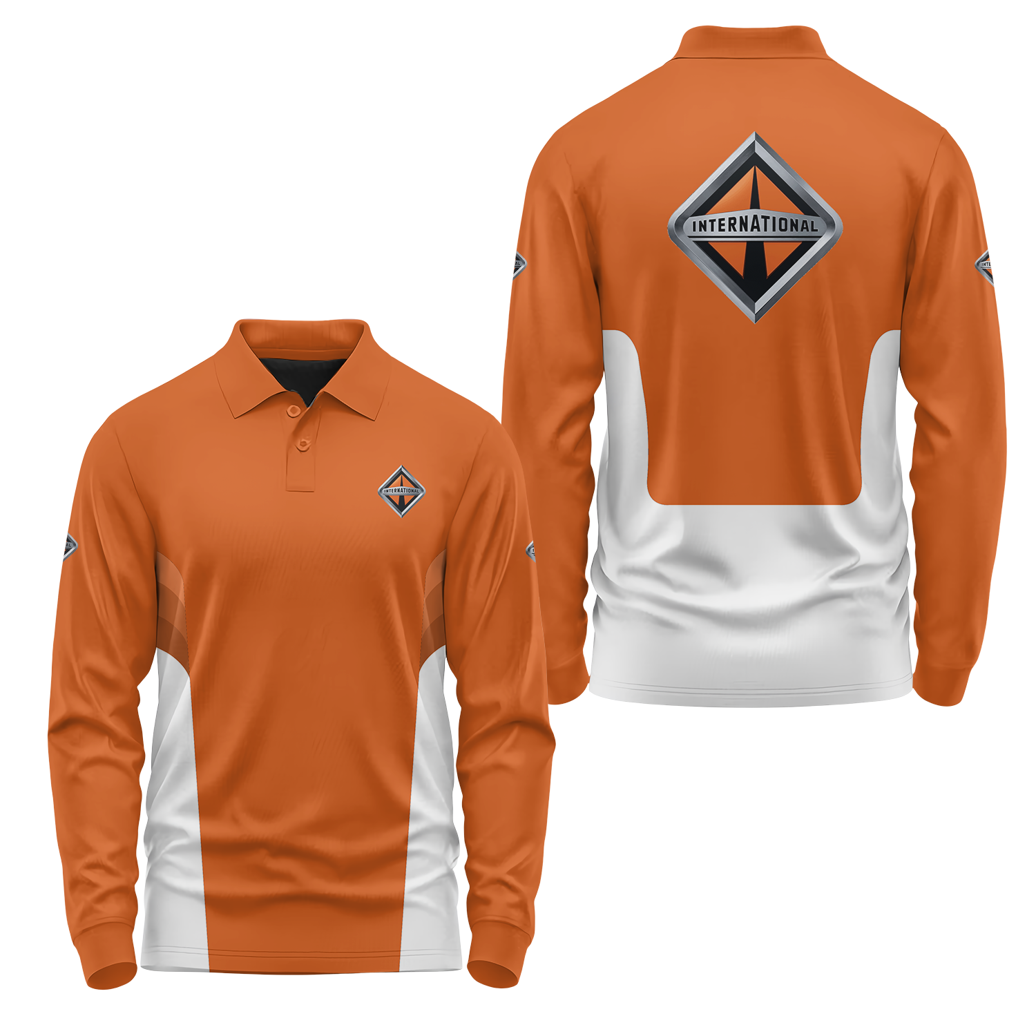 International Trucks Long Sleeve Polo USPL1858