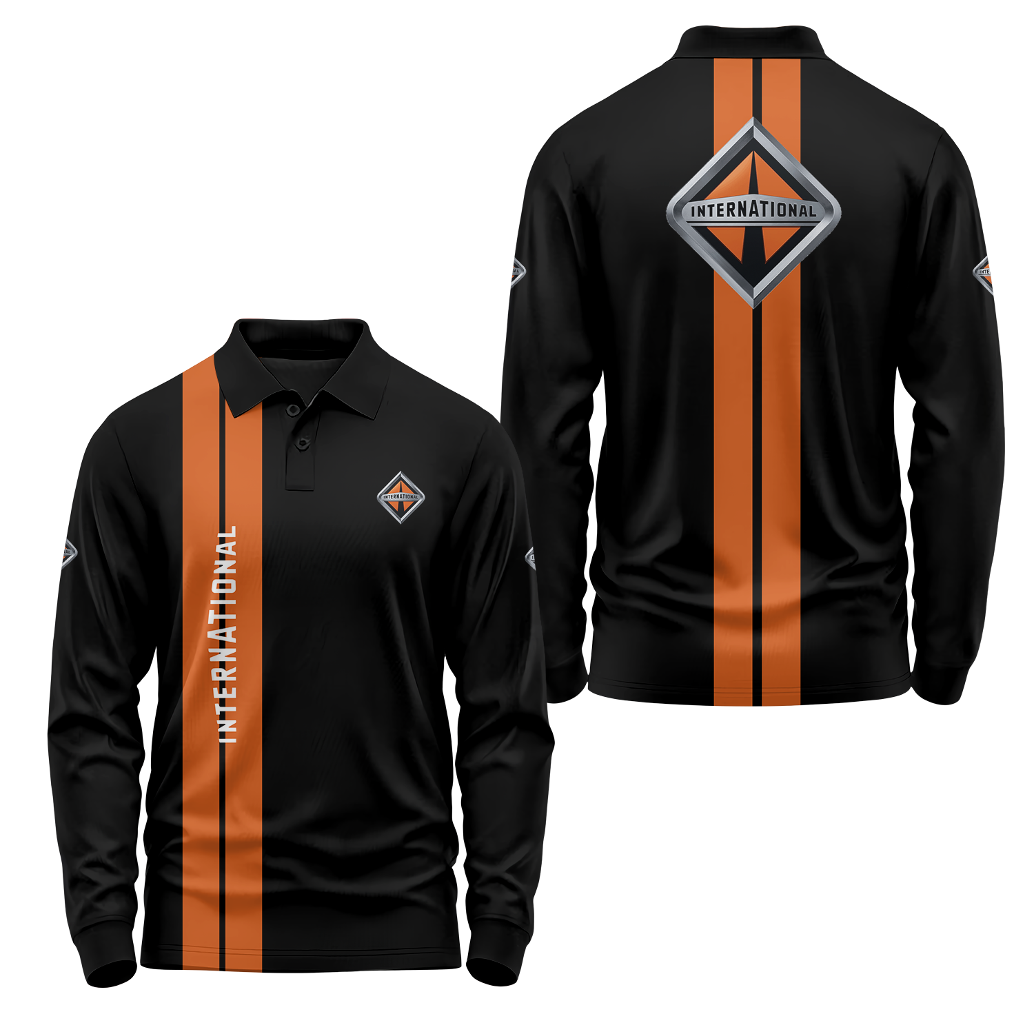 International Trucks Long Sleeve Polo USPL1857