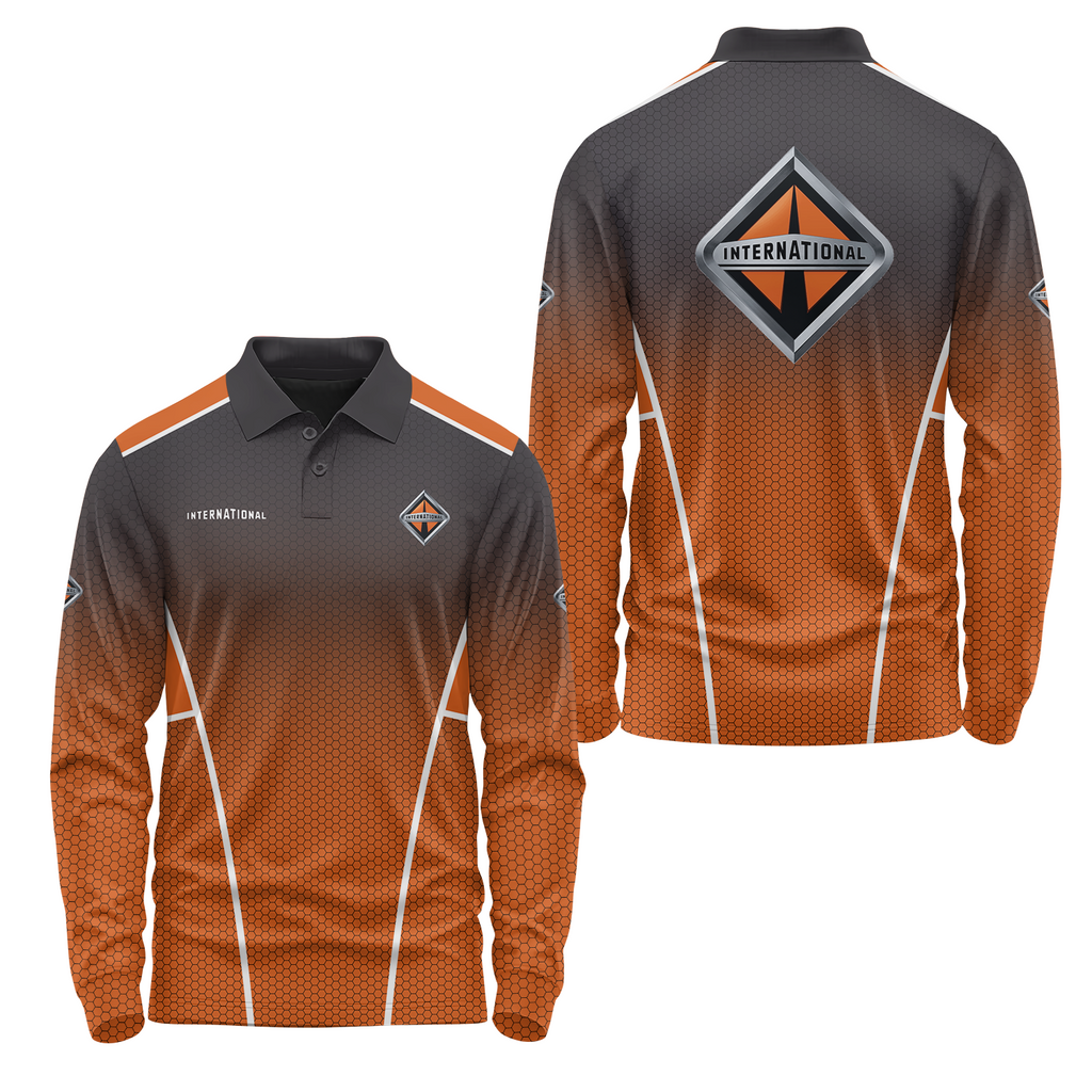 International Trucks Long Sleeve Polo USPL1856
