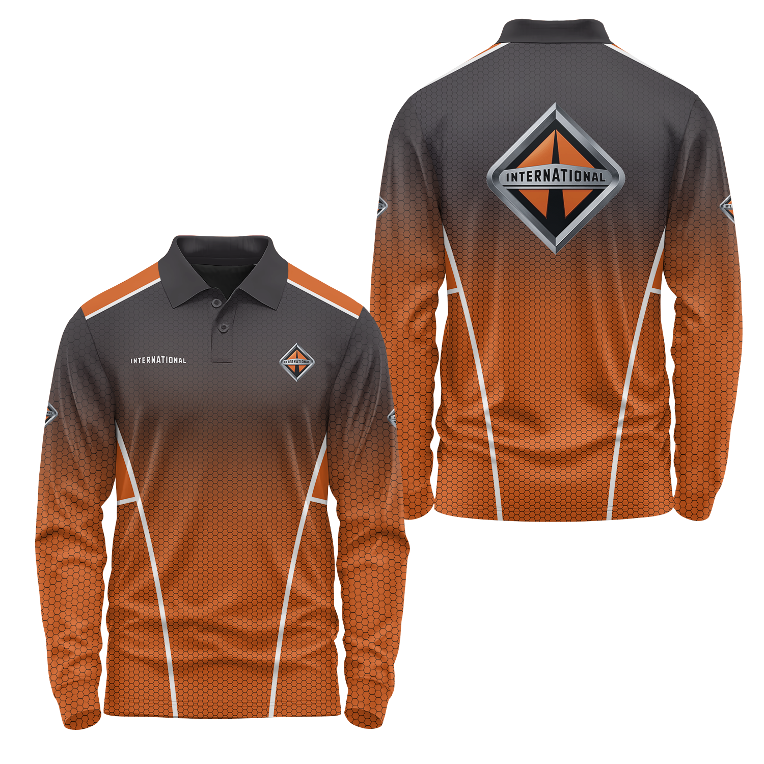 International Trucks Long Sleeve Polo USPL1856