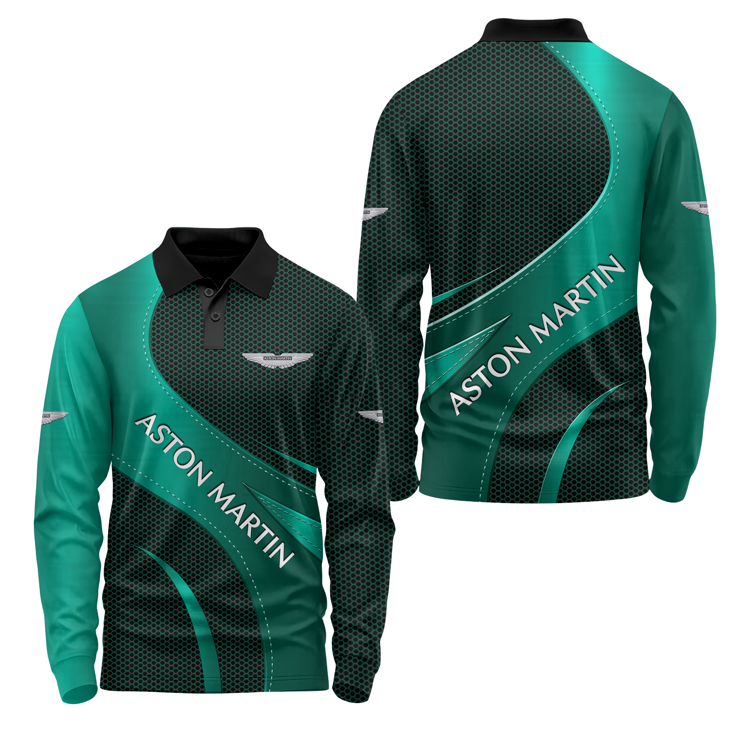 Aston Martin Long Sleeve Polo USPL312