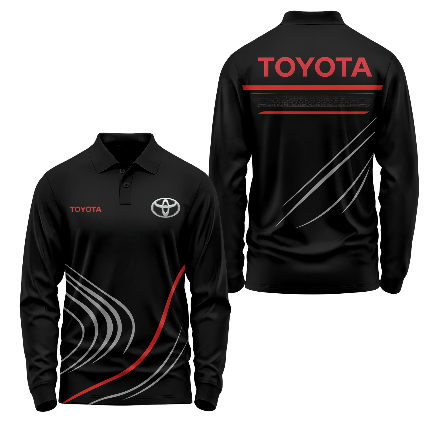 Toyota Long Sleeve Polo USPL857
