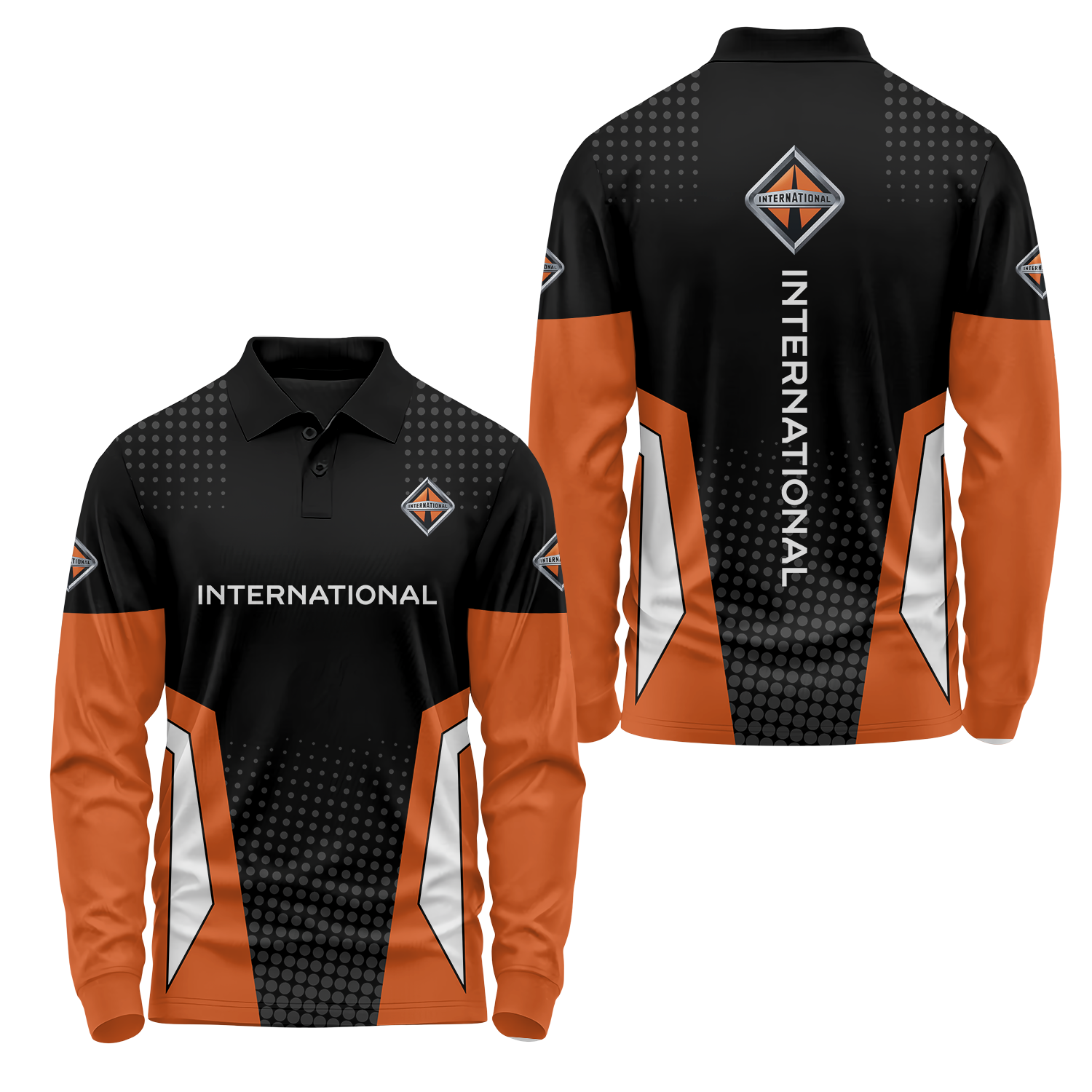 International Trucks Long Sleeve Polo USPL1885