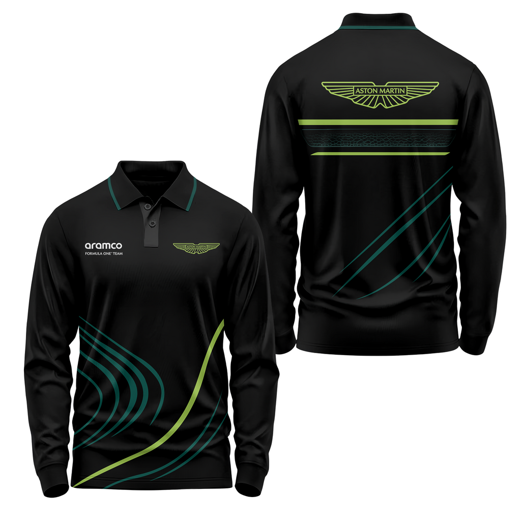 Aston Martin Long Sleeve Polo USPL313