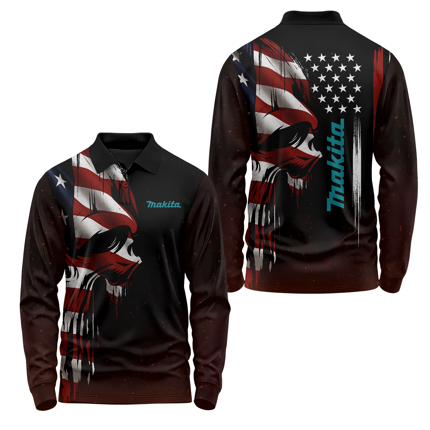 Makita Long Sleeve Polo USPL1410