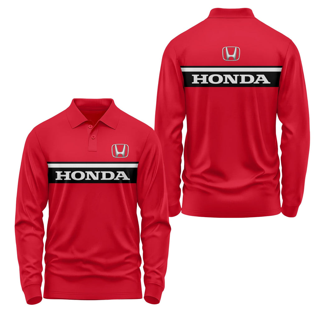 Honda Long Sleeve Polo USPL1084