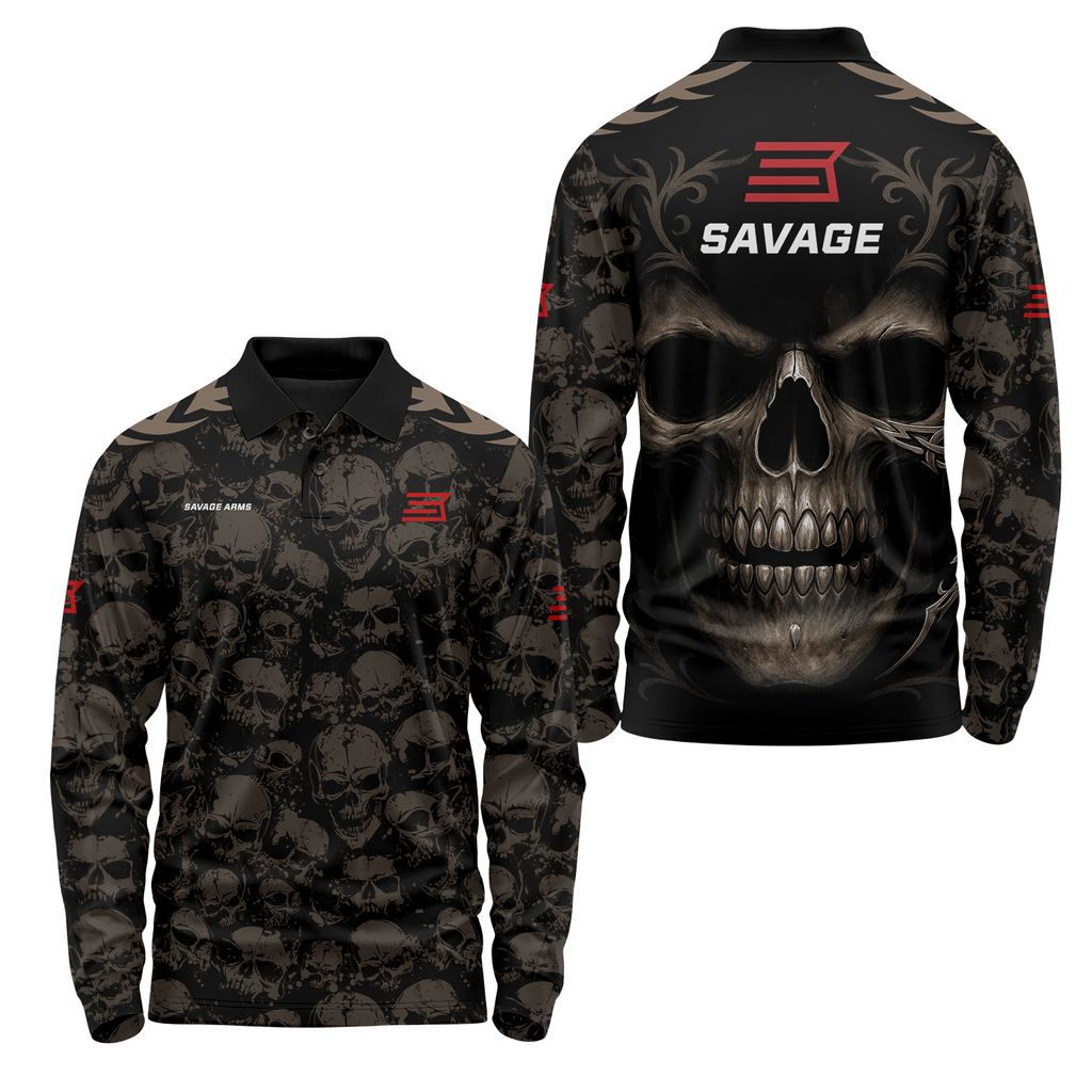 Savage Arms Long Sleeve Polo USPL2195