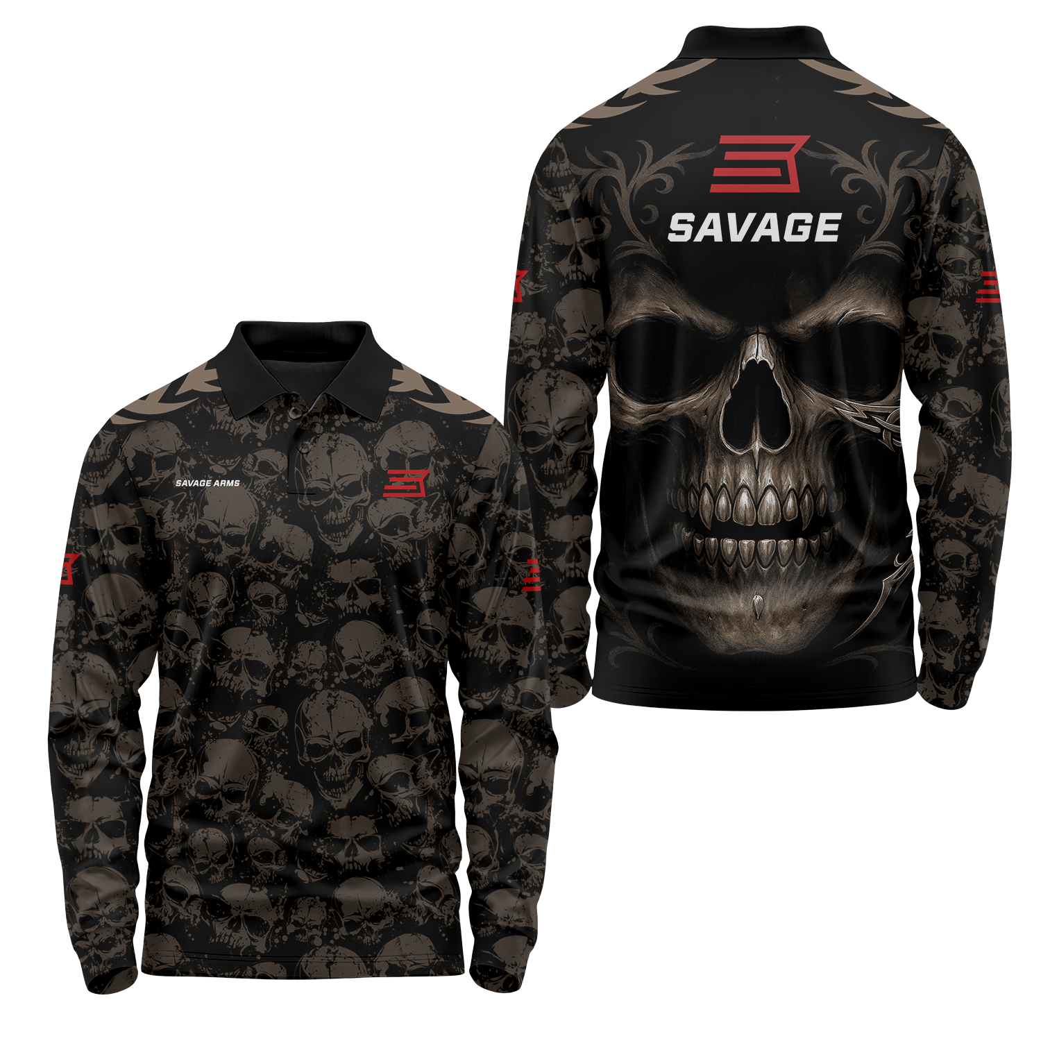 Savage Arms Long Sleeve Polo USPL2195