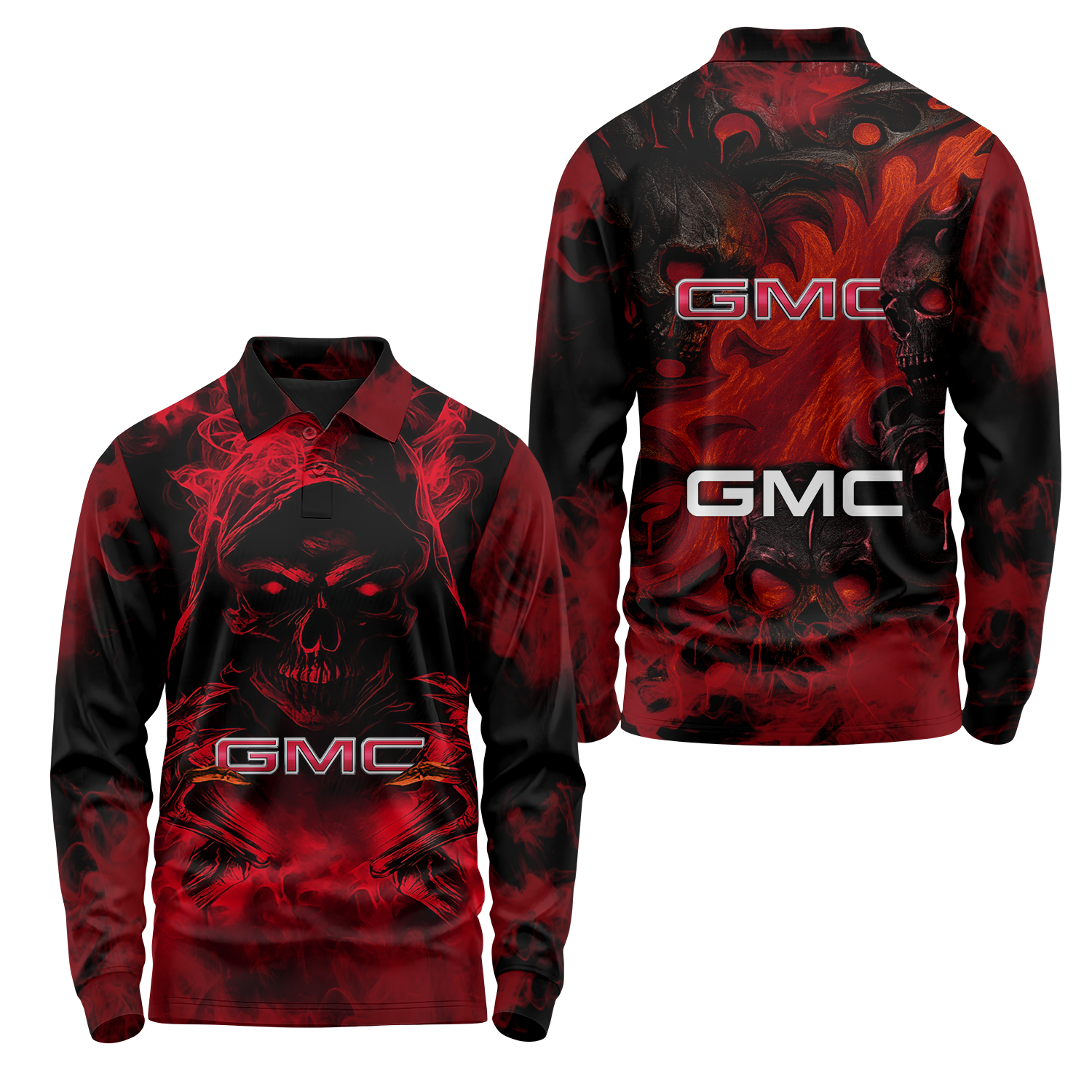 GMC Long Sleeve Polo USPL1487