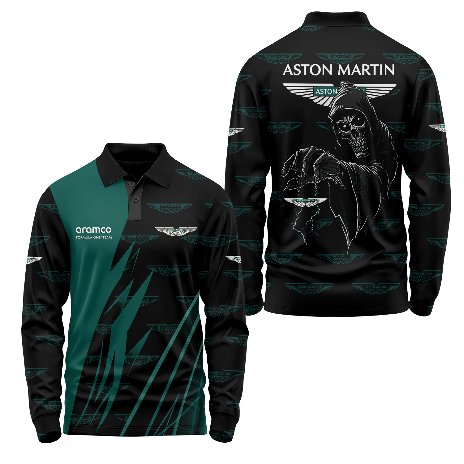 Aston Martin Long Sleeve Polo USPL319