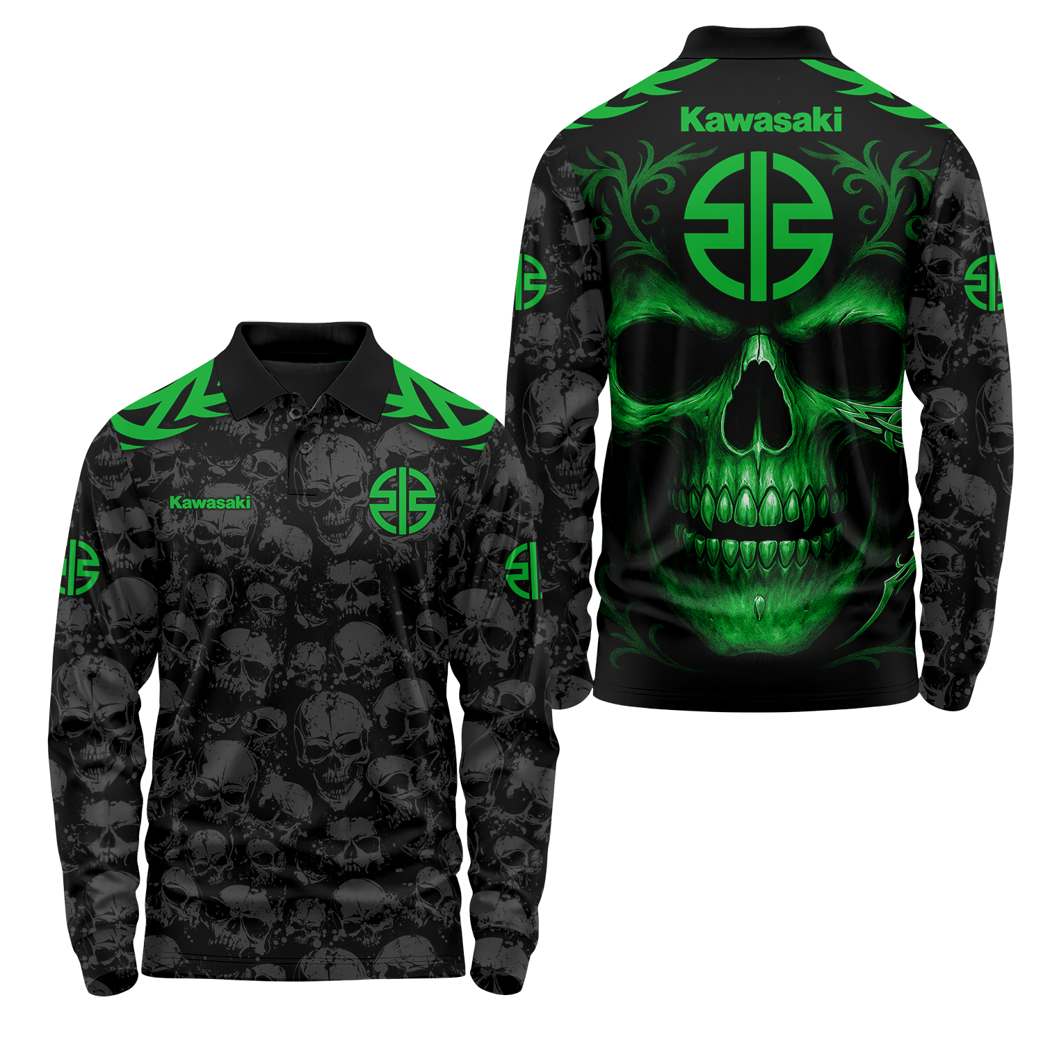 Kawasaki Long Sleeve Polo USPL918
