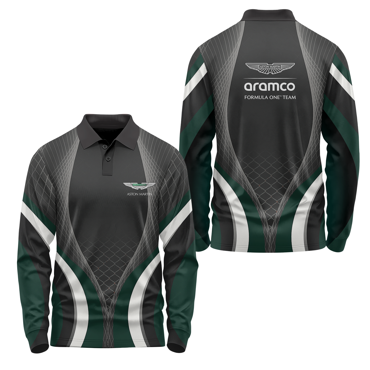 Aston Martin Long Sleeve Polo USPL320