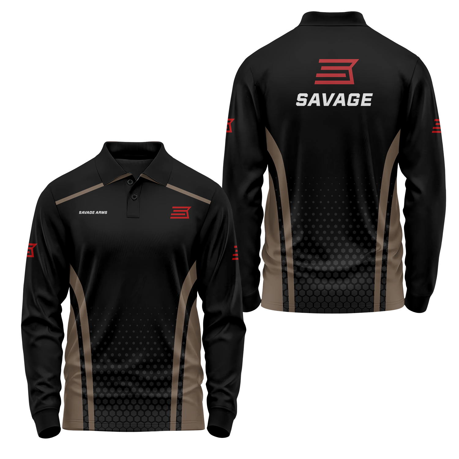Savage Arms Long Sleeve Polo USPL2201