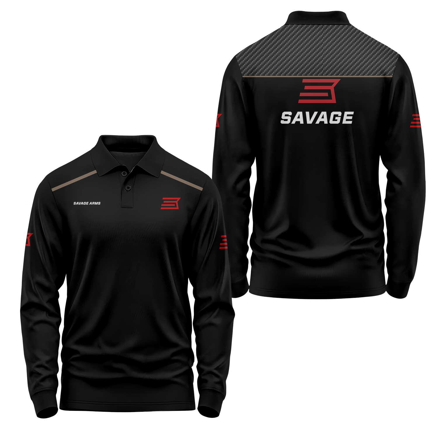 Savage Arms Long Sleeve Polo USPL2194