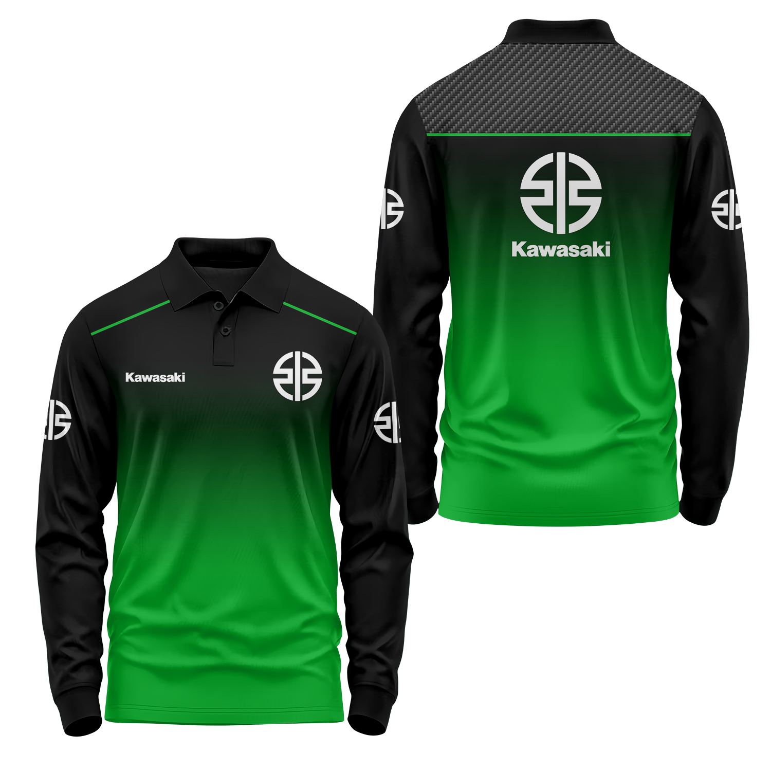 Kawasaki Long Sleeve Polo USPL917