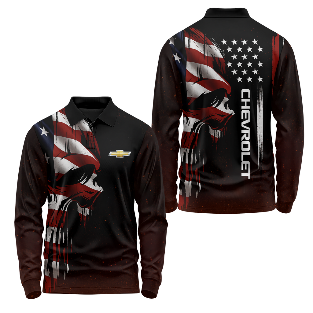 Chevrolet Long Sleeve Polo USPL1016