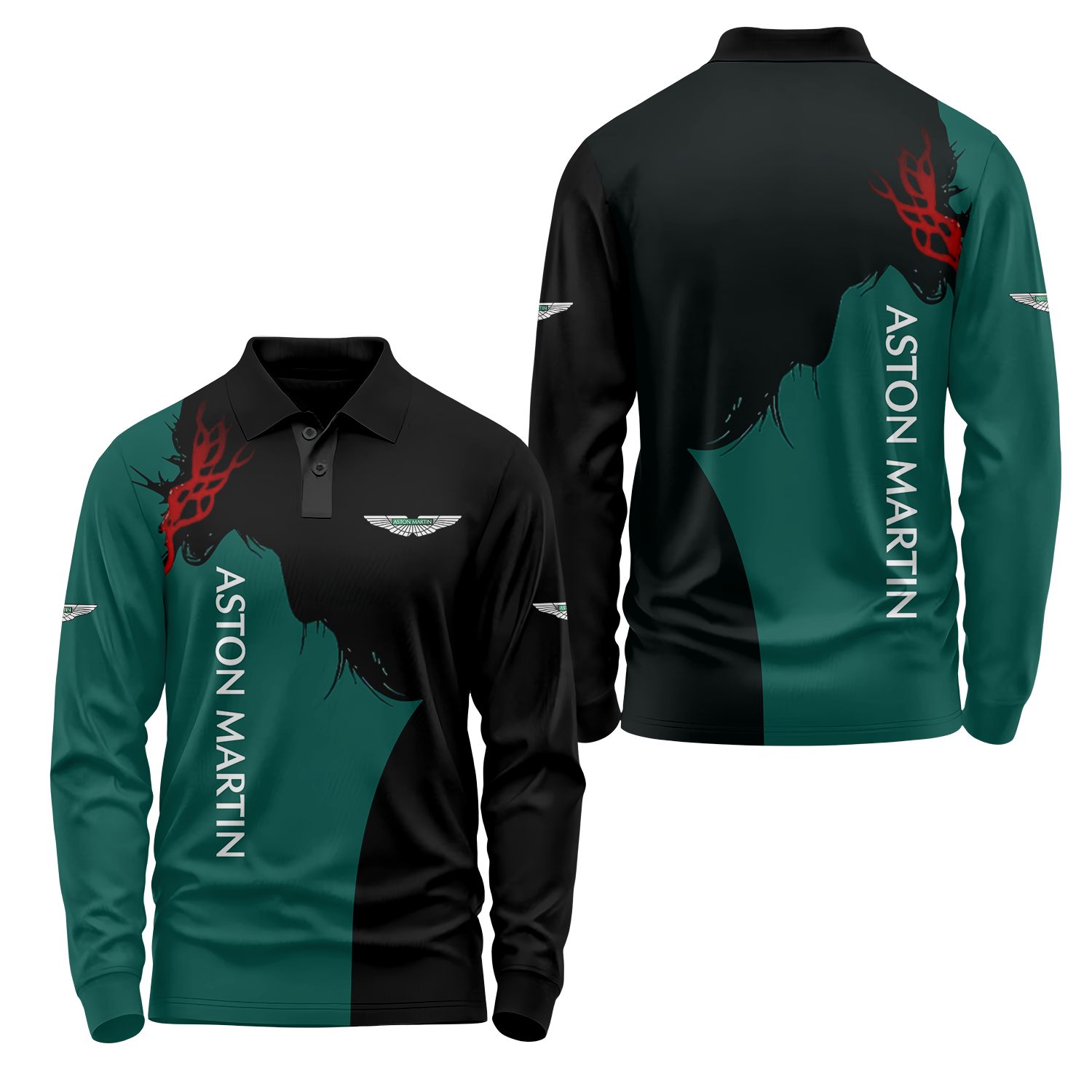 Aston Martin Long Sleeve Polo USPL323