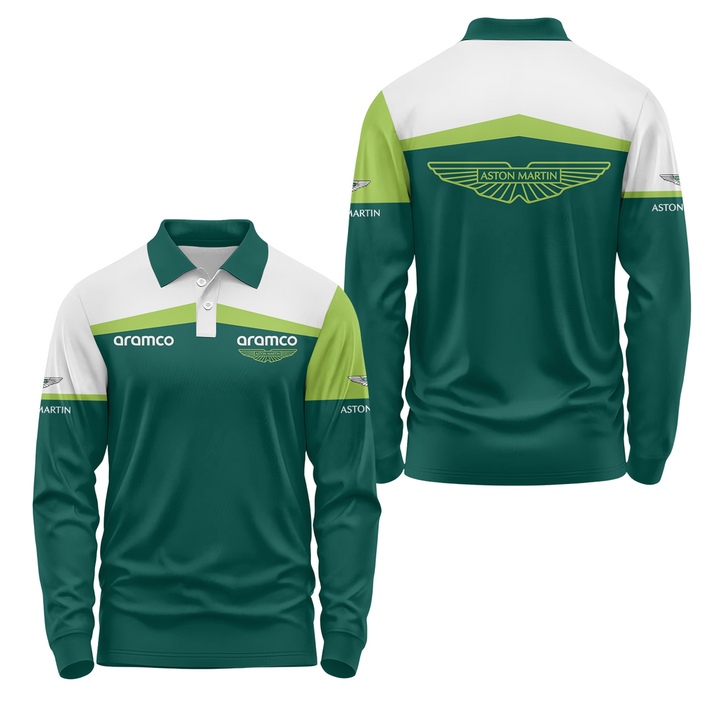 Aston Martin Long Sleeve Polo USPL324
