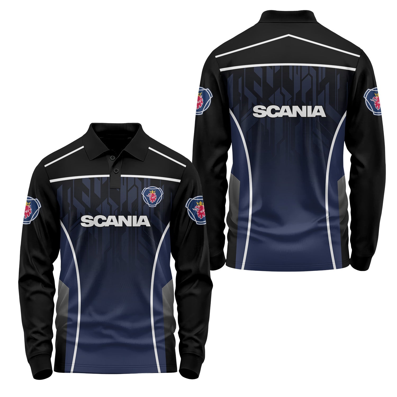 Scania Long Sleeve Polo USPL1640