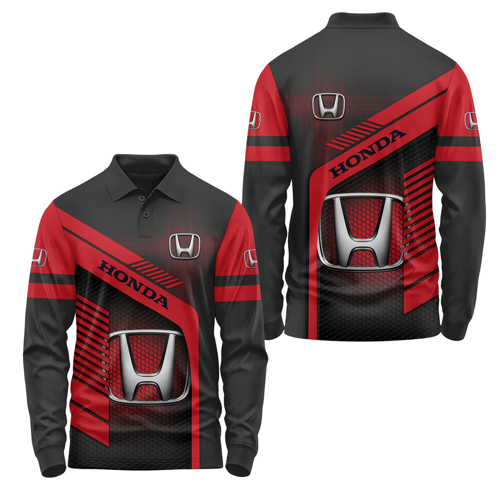 Honda Long Sleeve Polo USPL1064