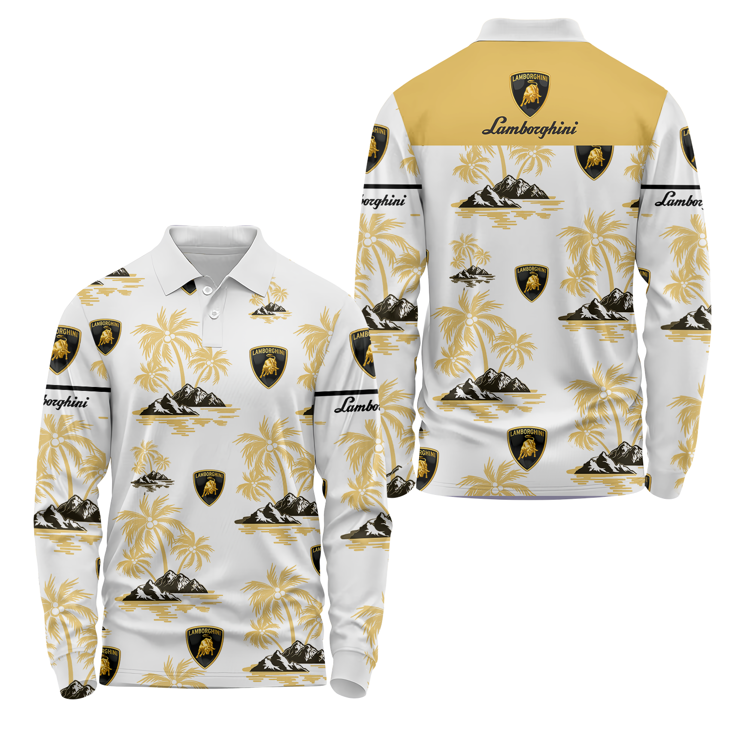 Lamborghini Long Sleeve Polo USPL675