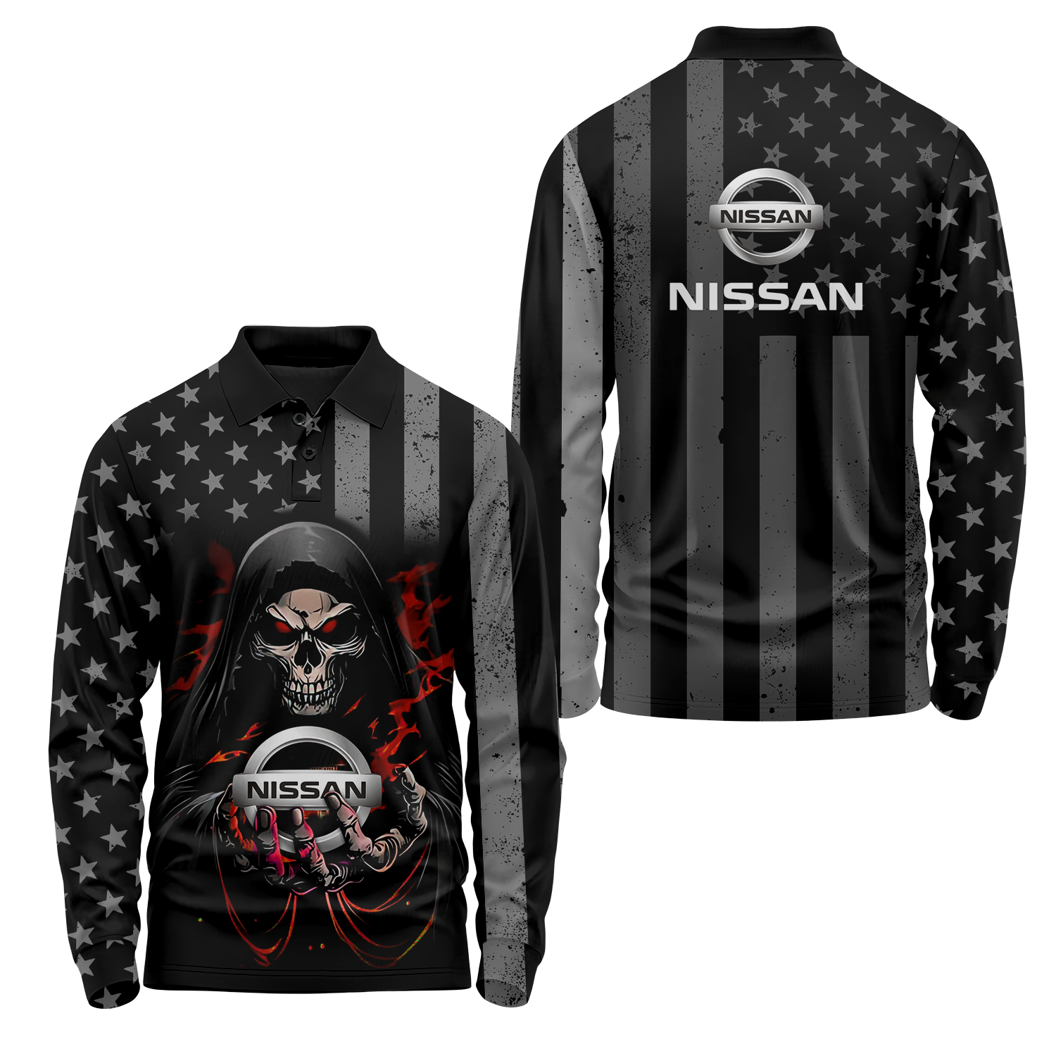 Nissan Long Sleeve Polo USPL1150