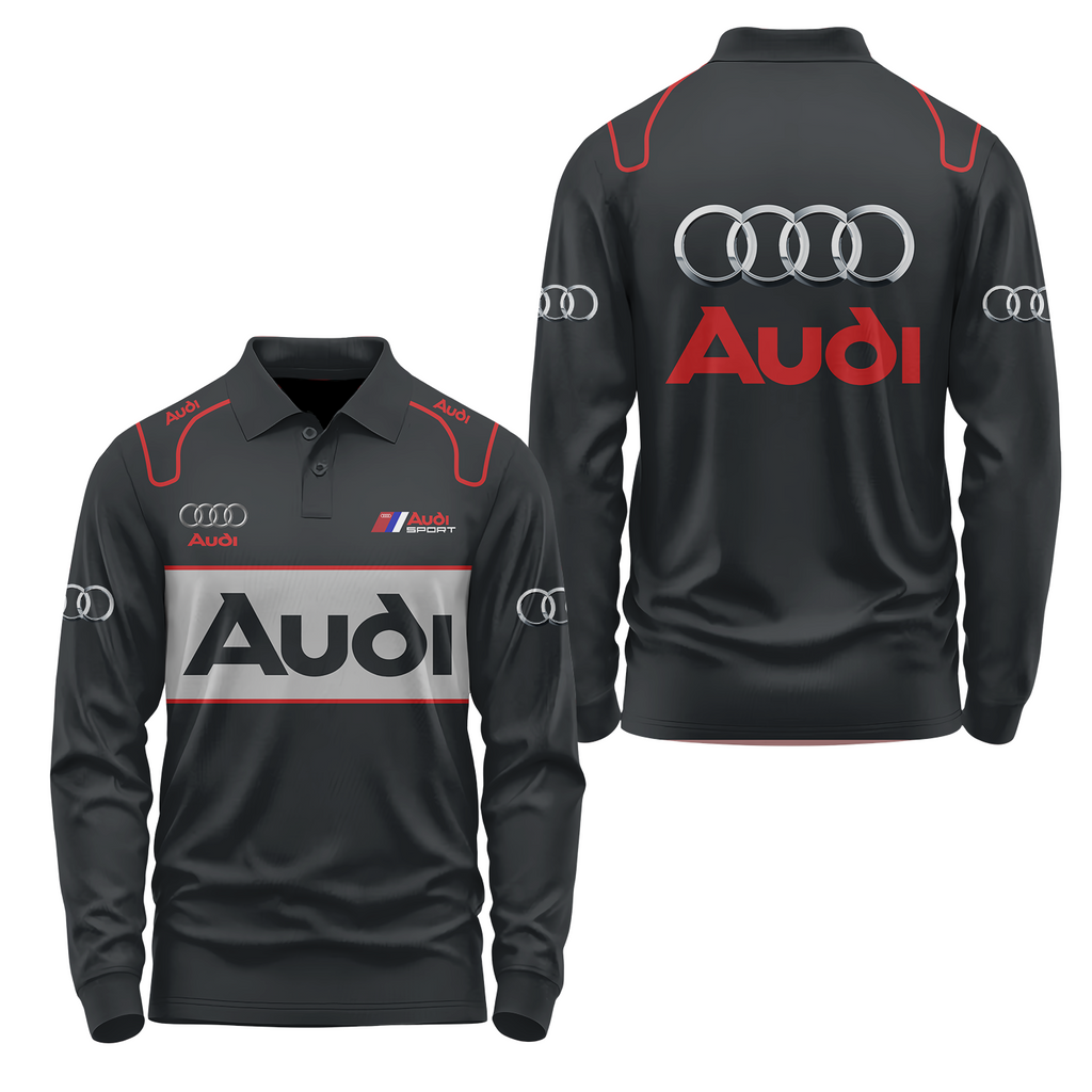 Audi Long Sleeve Polo USPL761