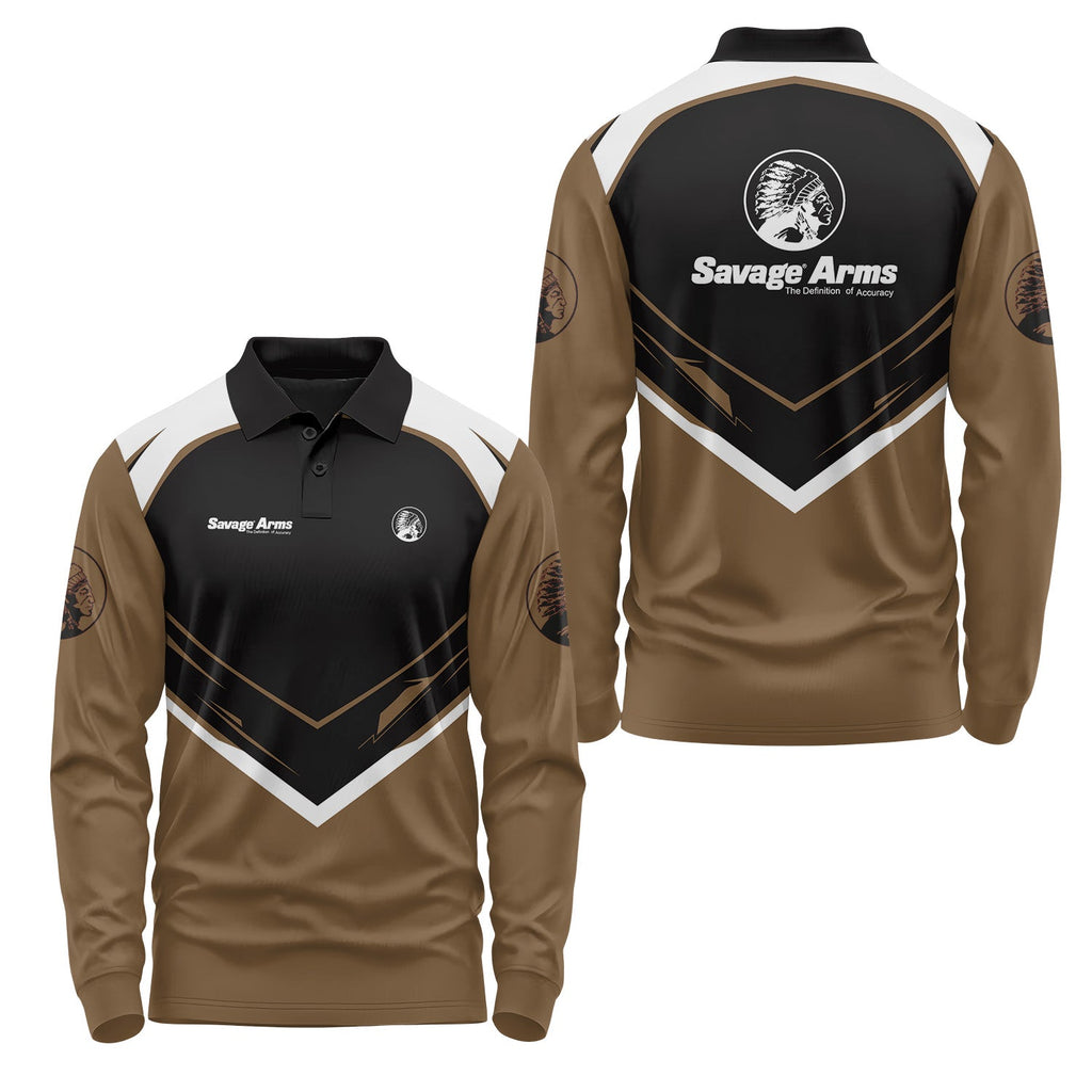 Savage Arms Long Sleeve Polo USPL2221