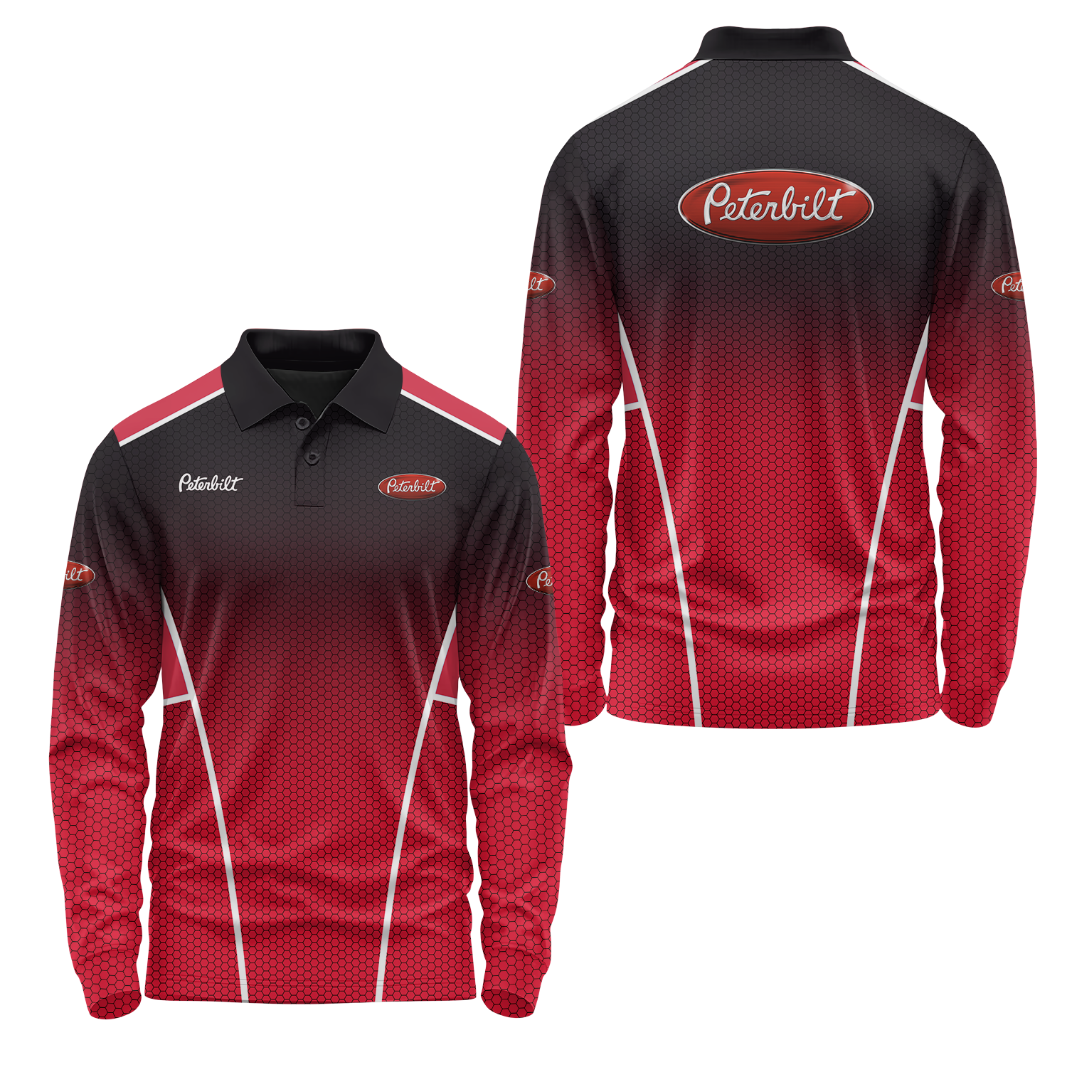 Peterbilt Long Sleeve Polo USPL1706