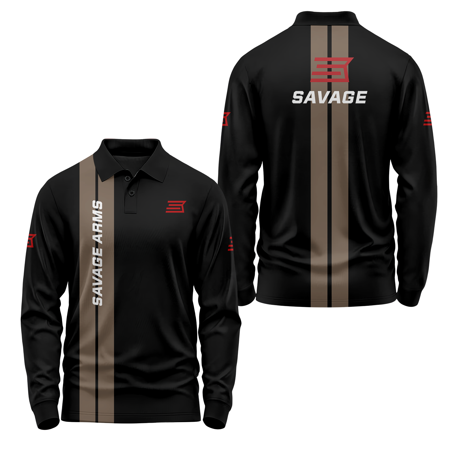 Savage Arms Long Sleeve Polo USPL2187