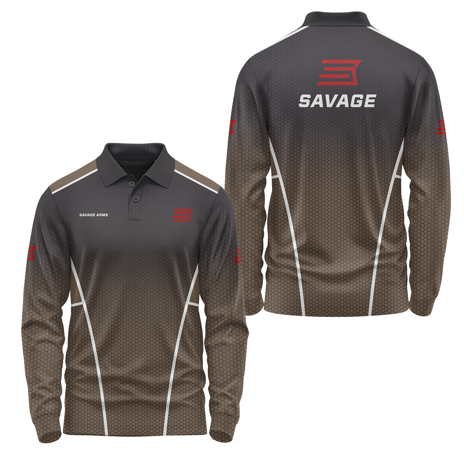Savage Arms Long Sleeve Polo USPL2186