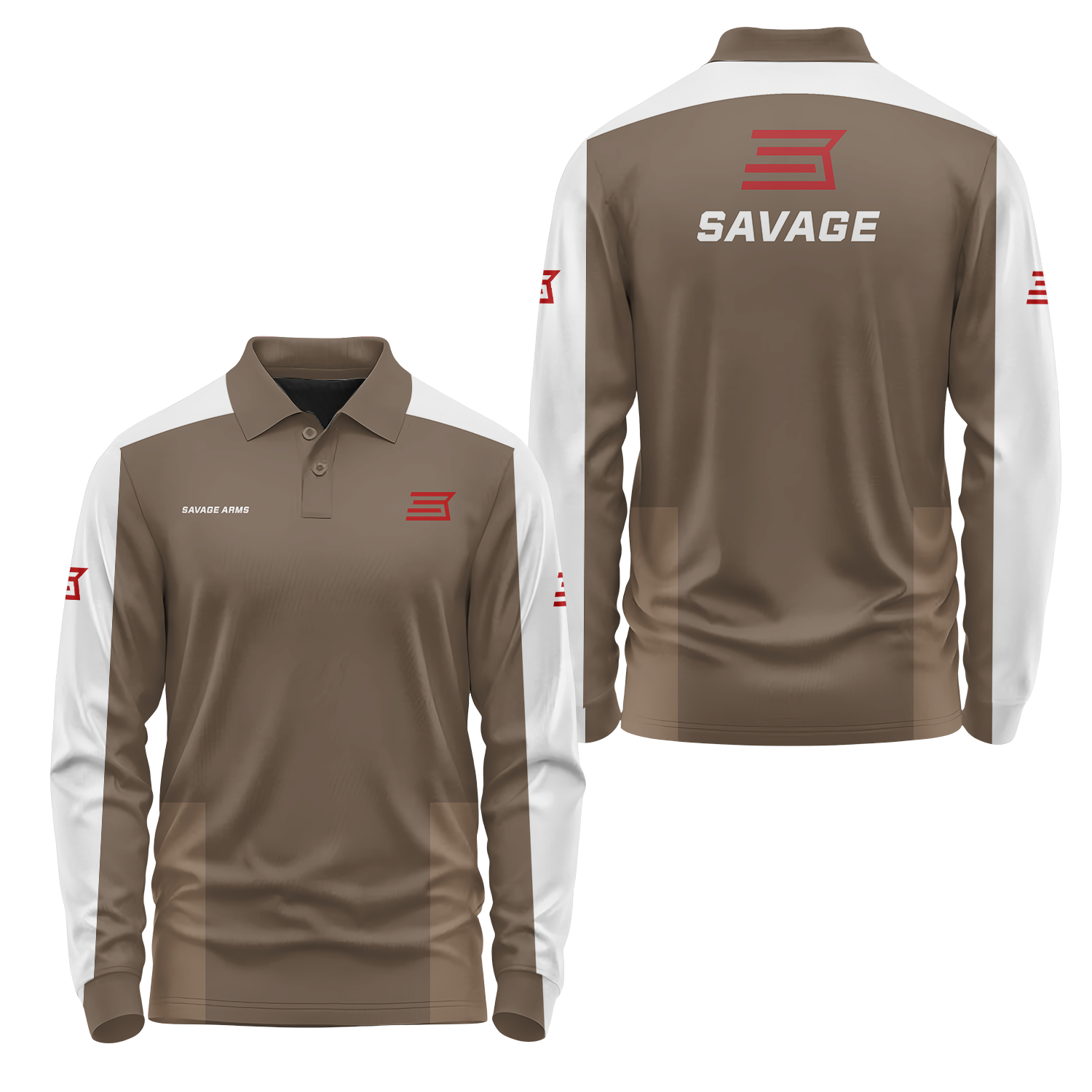 Savage Arms Long Sleeve Polo USPL2185