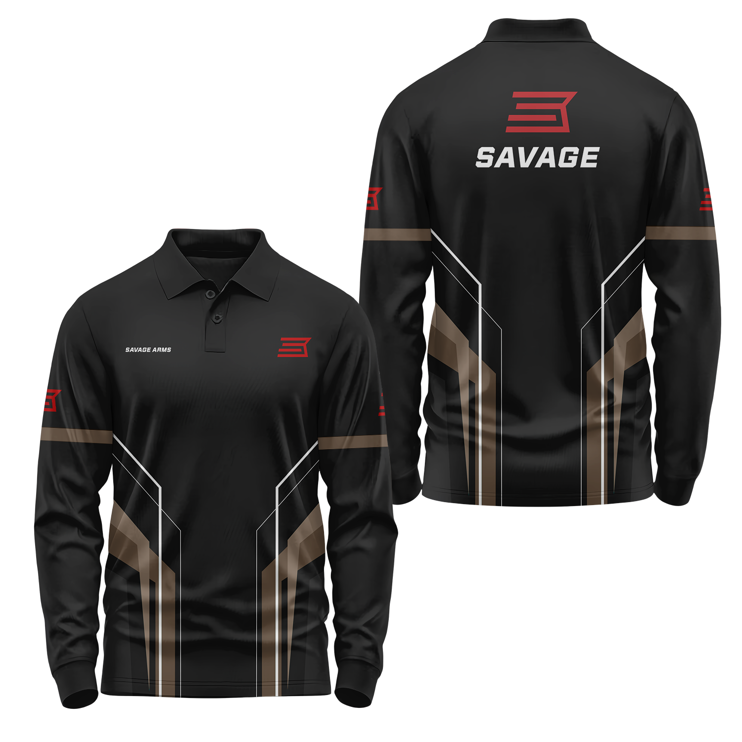 Savage Arms Long Sleeve Polo USPL2182