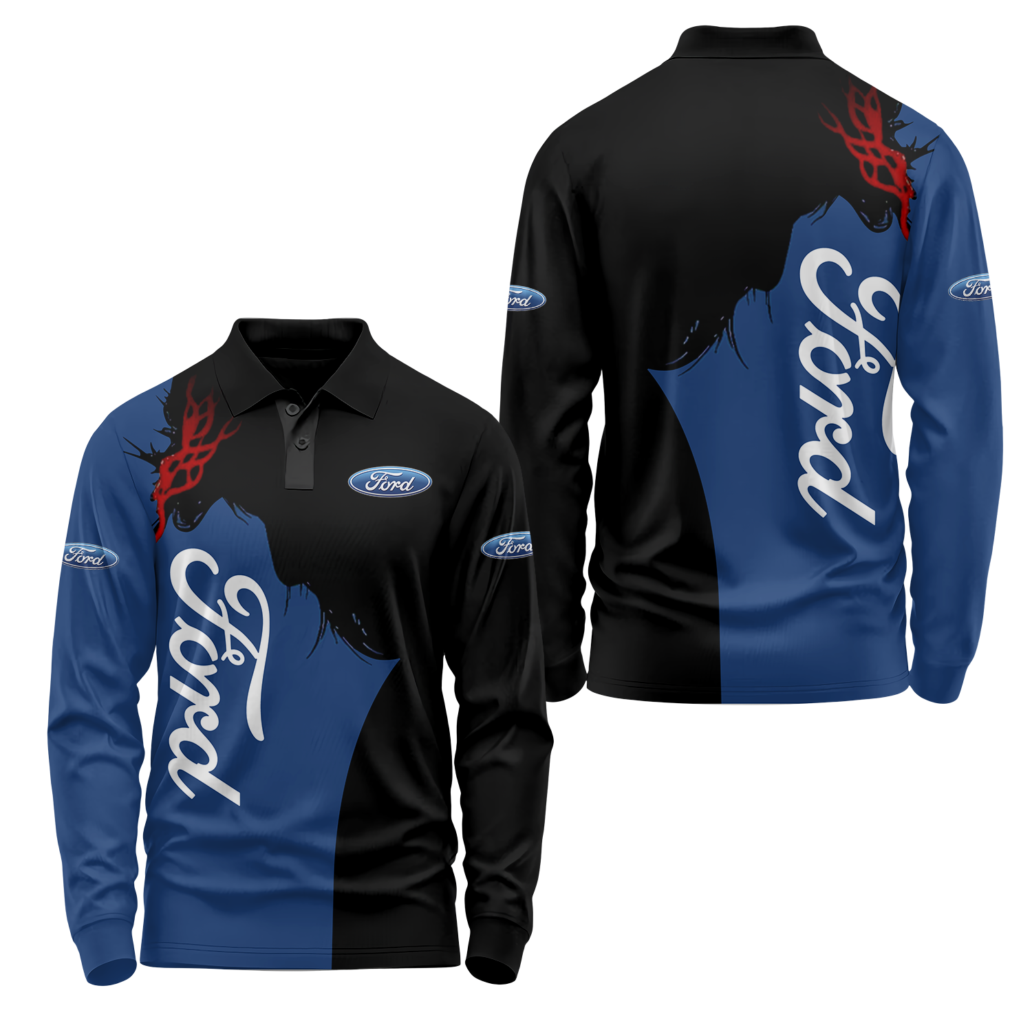Ford Long Sleeve Polo USPL201