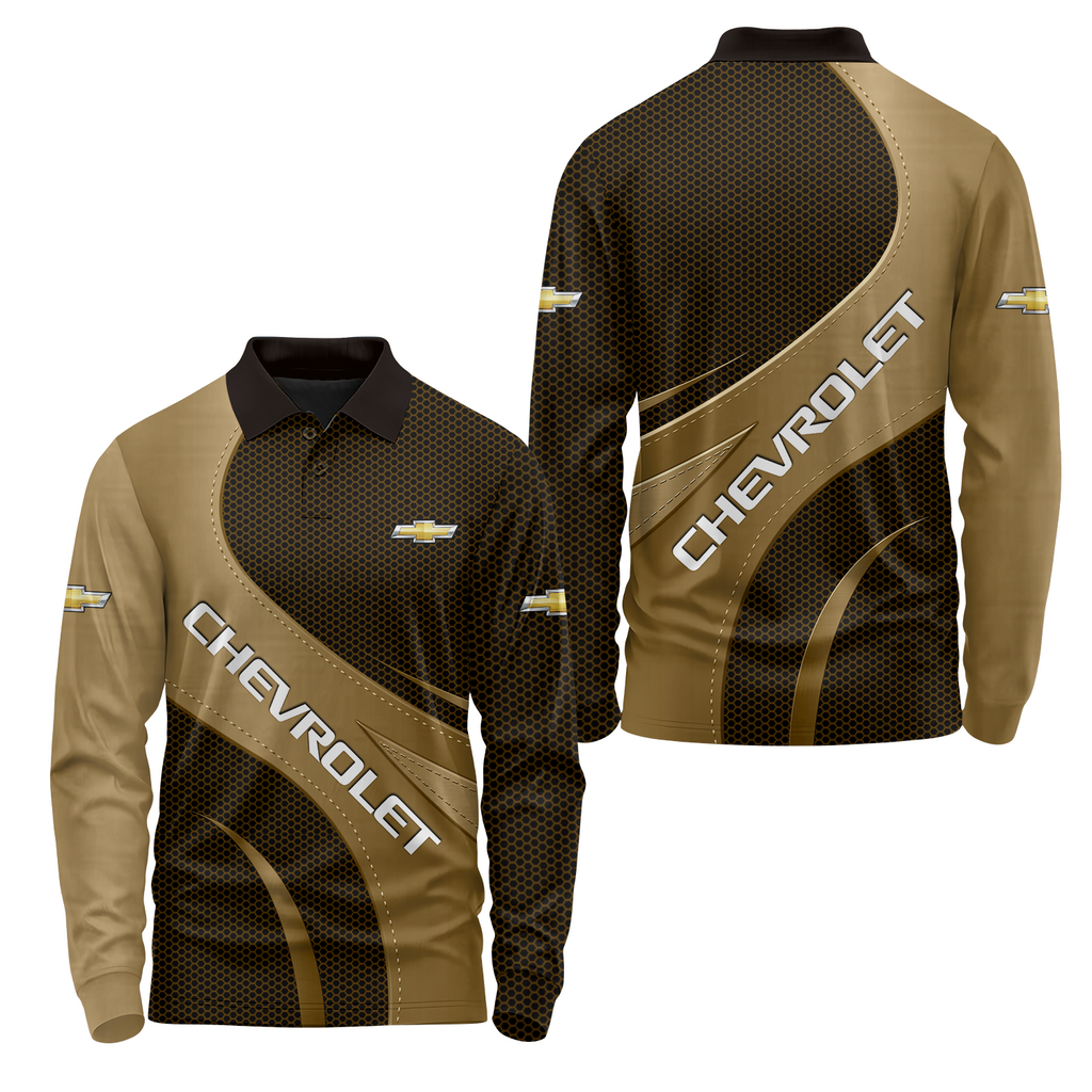 Chevrolet Long Sleeve Polo USPL1040