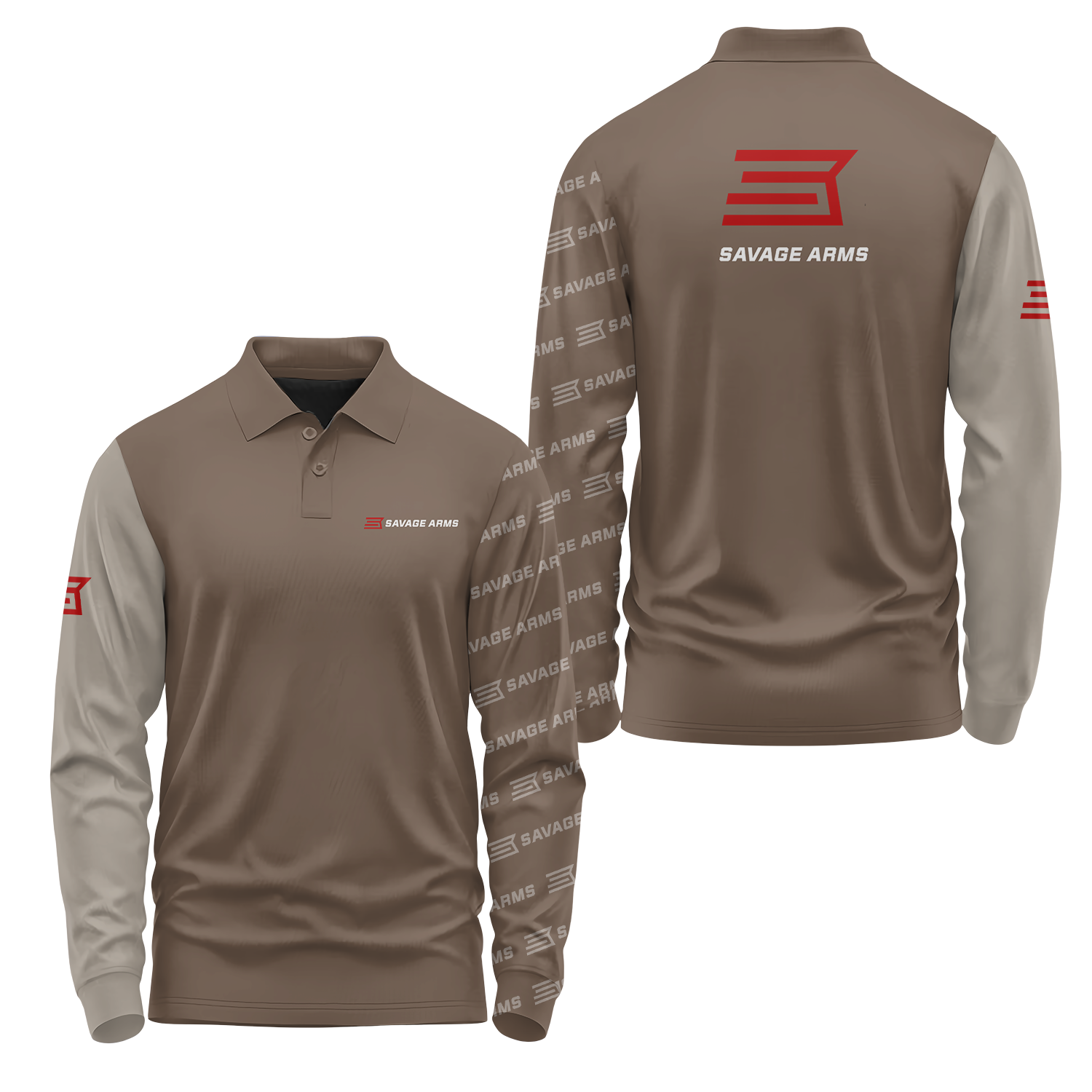 Savage Arms Long Sleeve Polo USPL2184