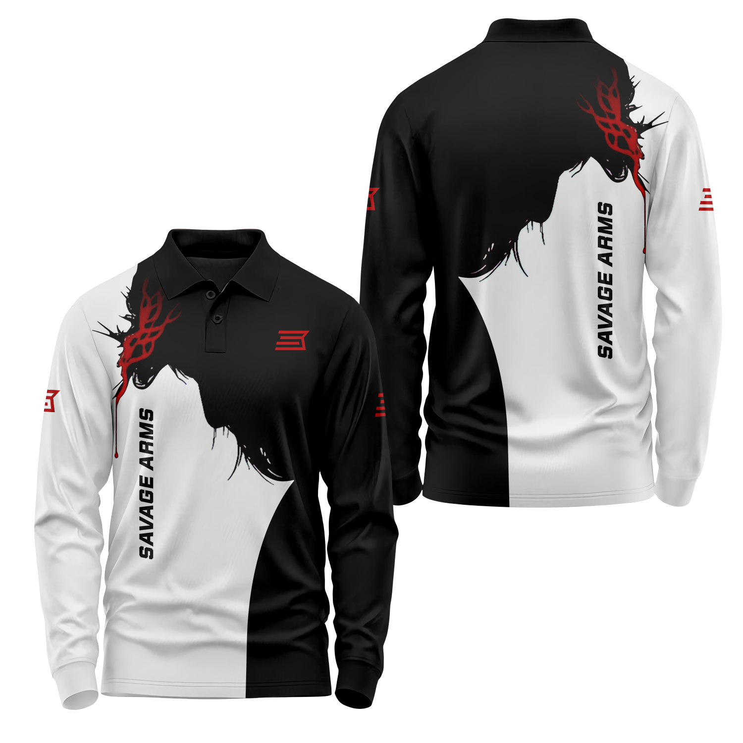 Savage Arms Long Sleeve Polo USPL2206